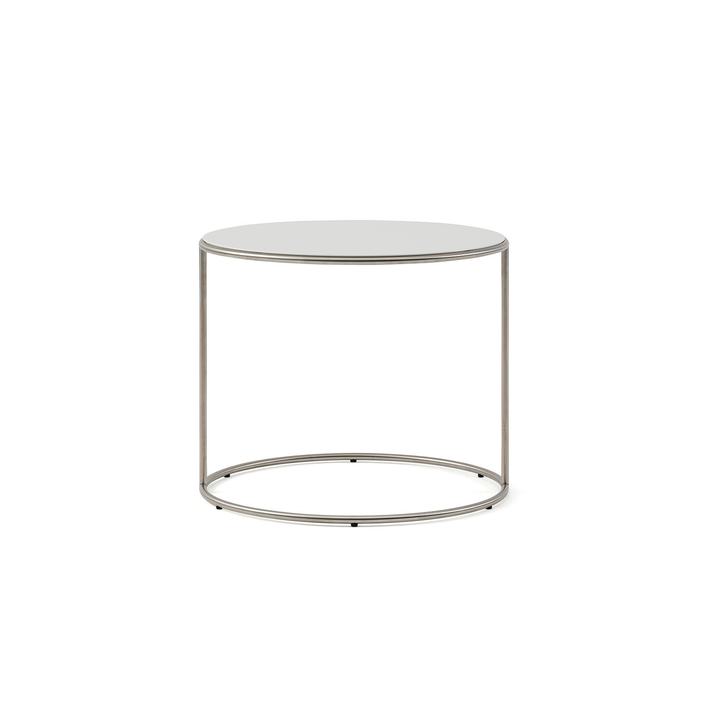 Haworth Cannot Table Circular top with matte magnolia finish