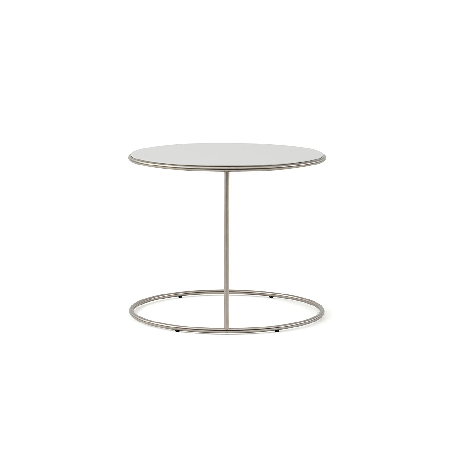 Haworth Cannot Table Circular top with matte magnolia finish