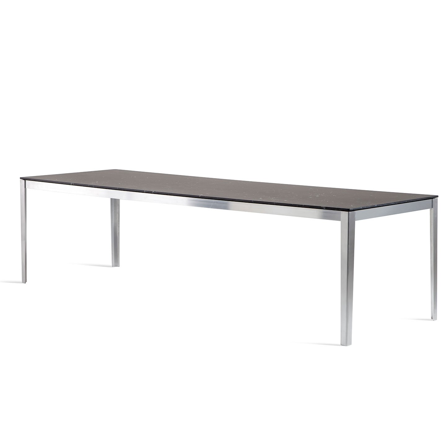 Haworth Cotone table 4 metal legs with rectangular solid surface top