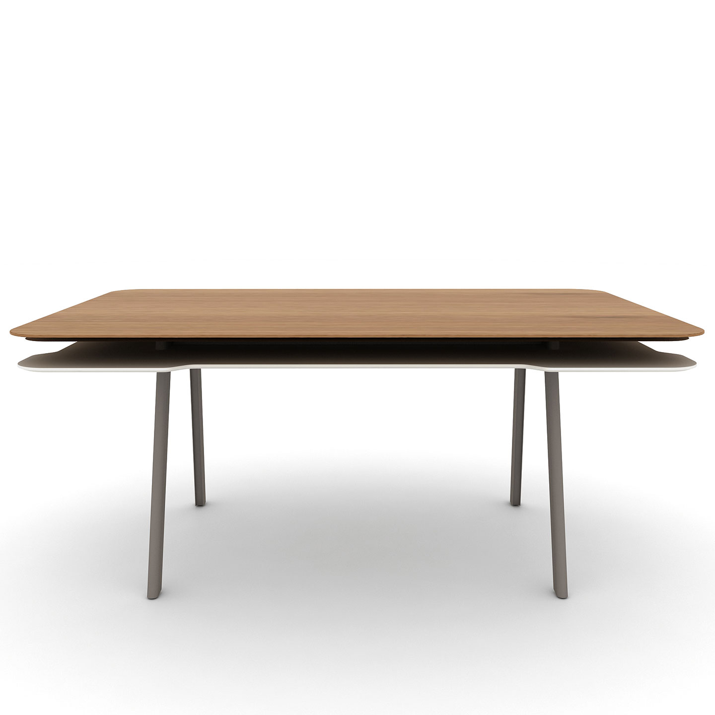 Haworth Immerse table with 4 legs and rectangular top 