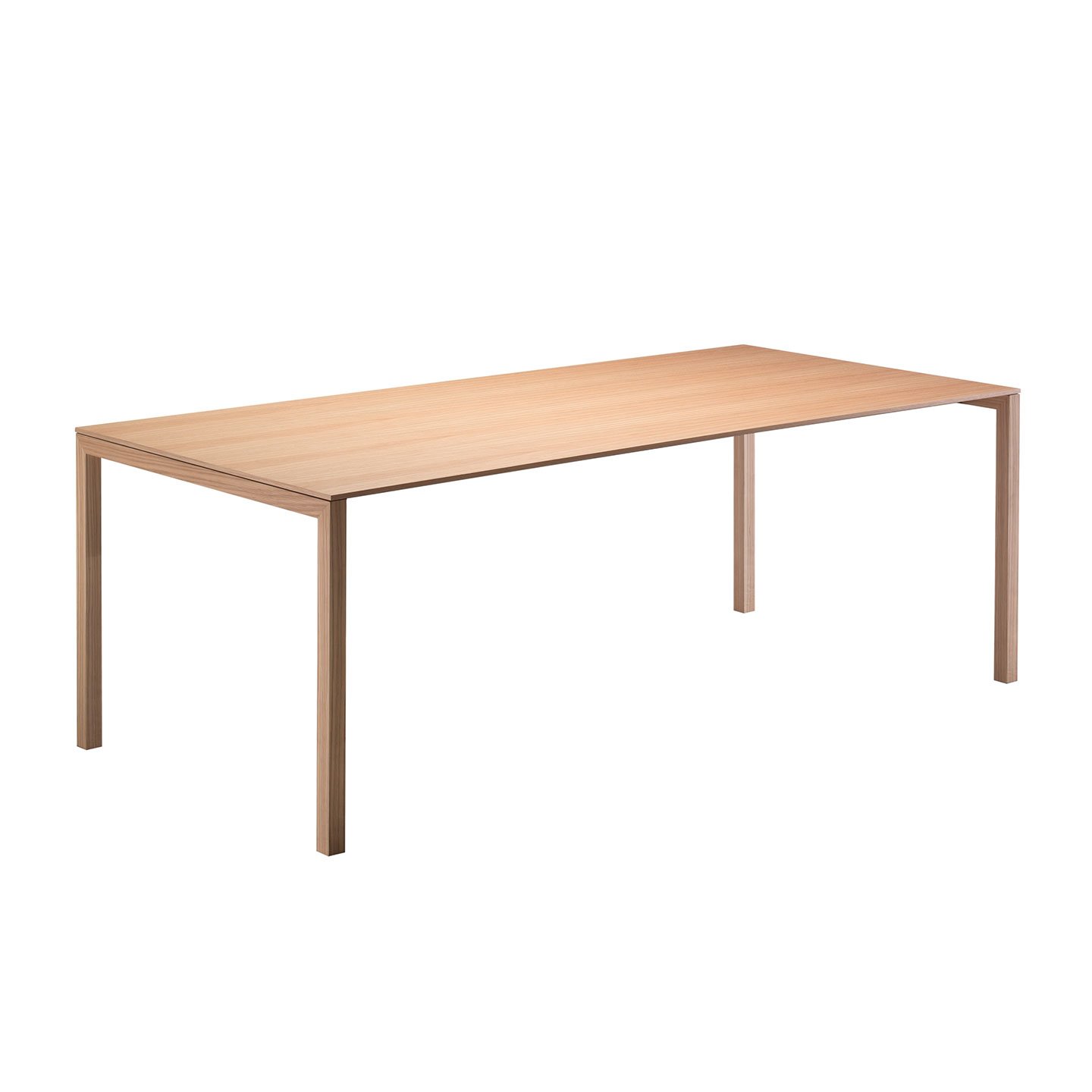 Haworth Naan Table with Natural Oak wood rectangular top and 4 legs