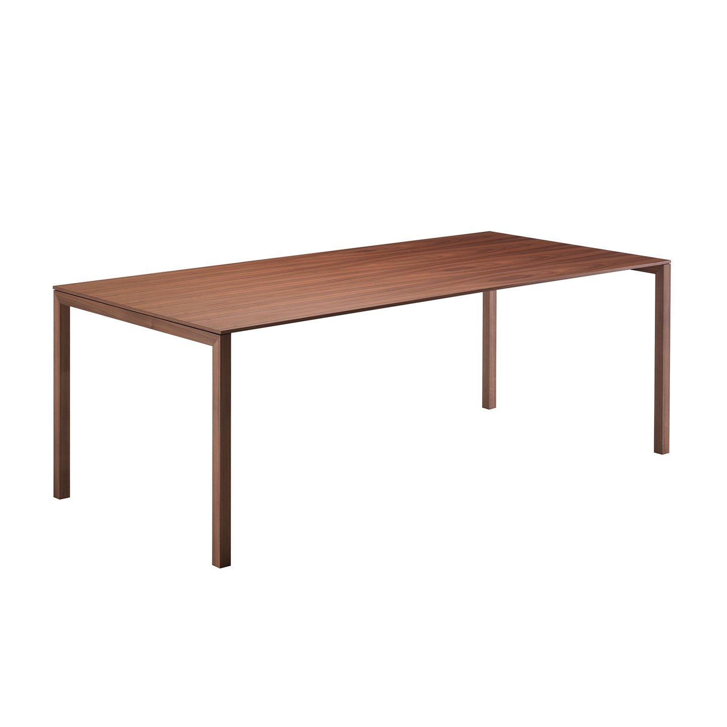 Haworth Naan Table with American walnut rectangular top and 4 legs