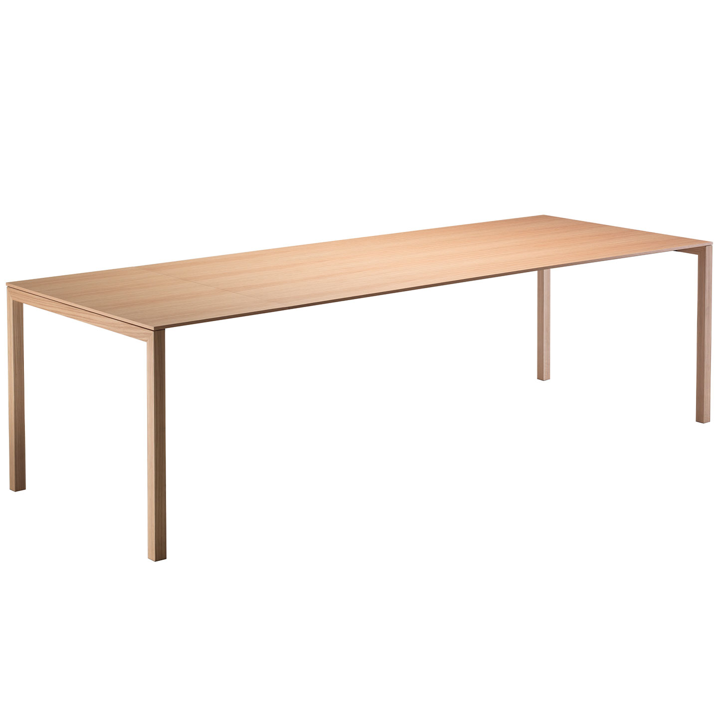 Haworth Naan Table with Natural Oak wood rectangular top and 4 legs