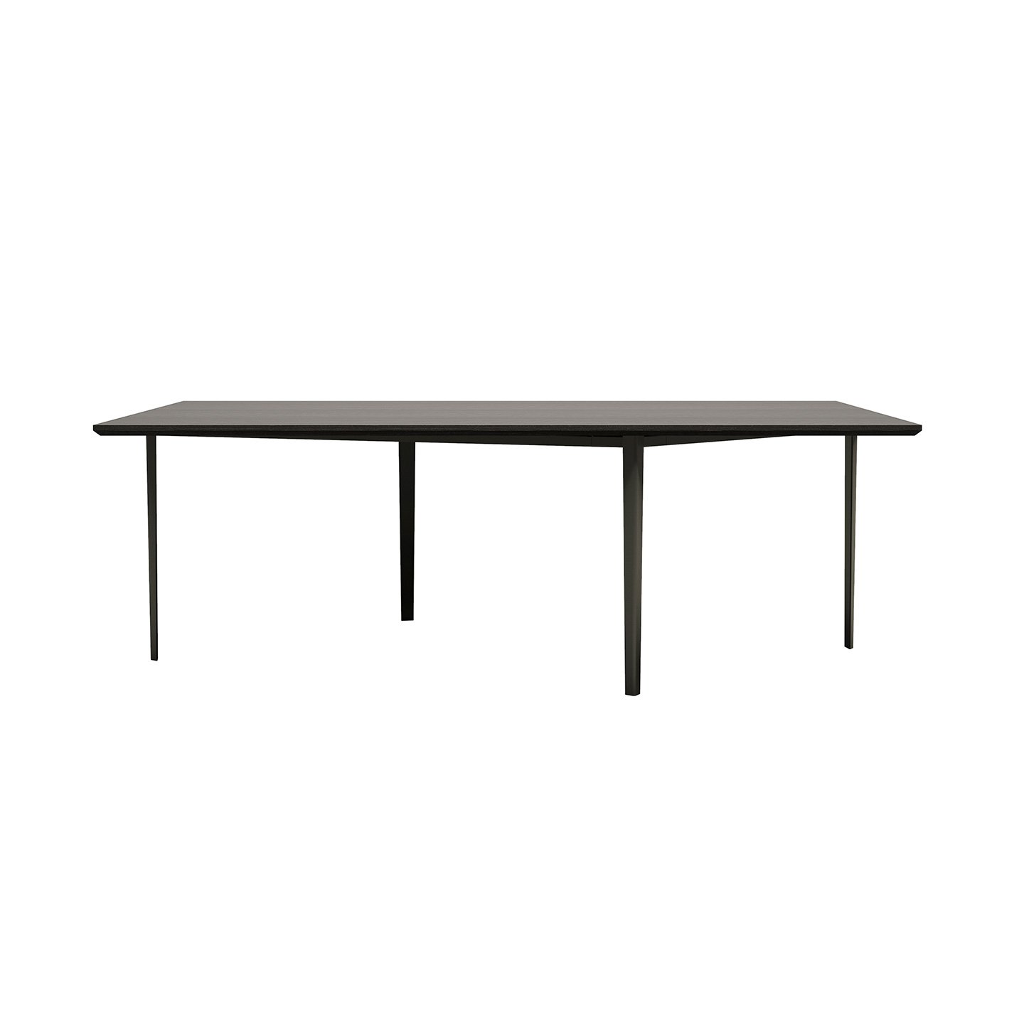 OpenUpミーティングテーブルは、レーザーカットされた塗装された金属ベースと、アッシュ合板の天板で構成されています。