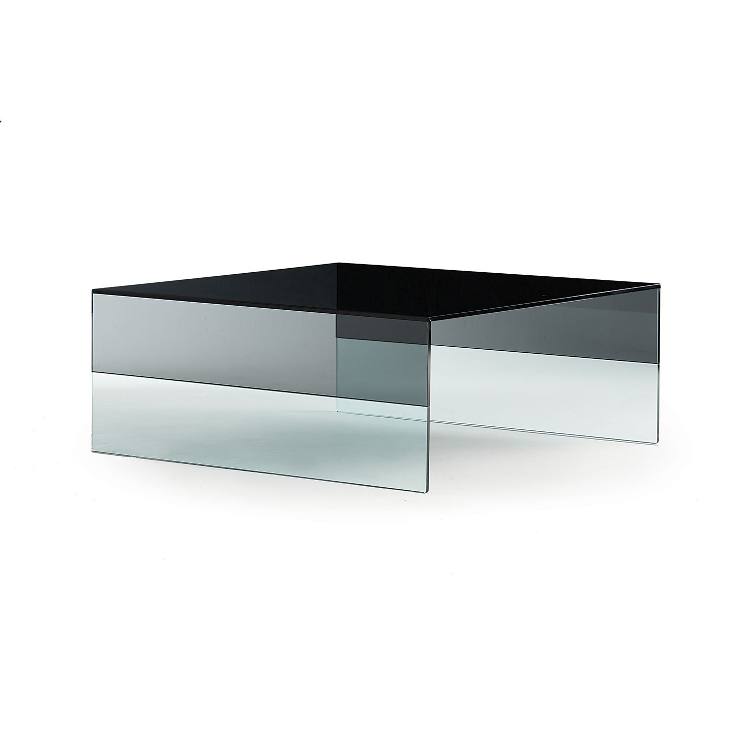Haworth Smoke Table with rectangle shape and smoked glass