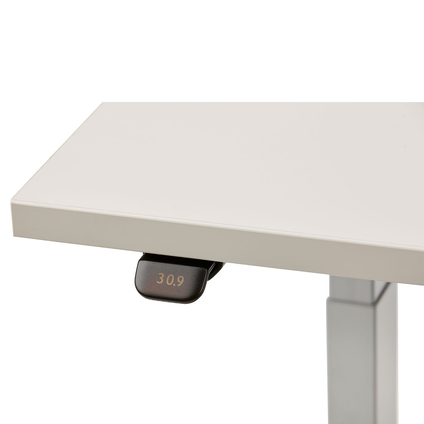 Haworth Upside Height Adjustable Table with chalk top and steel legs