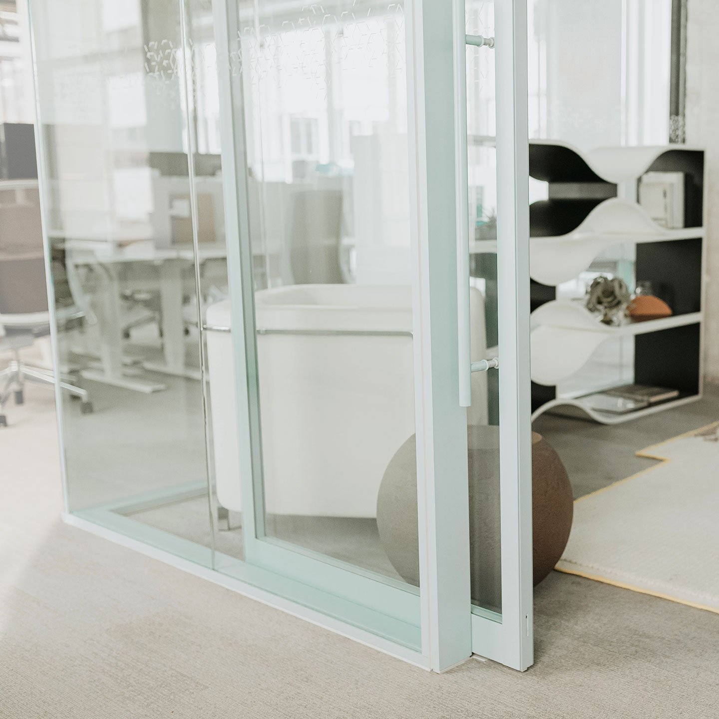 Frameless Double Glazed Glass Wall Partitions