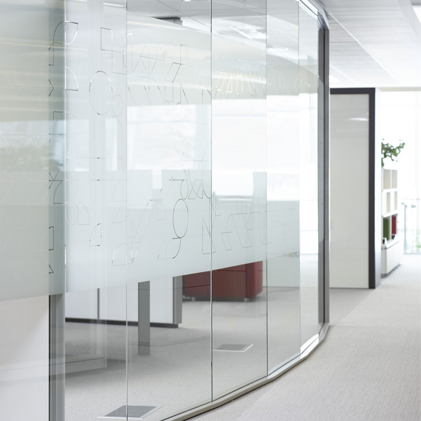 Frameless Double Glazed Glass Wall Partitions