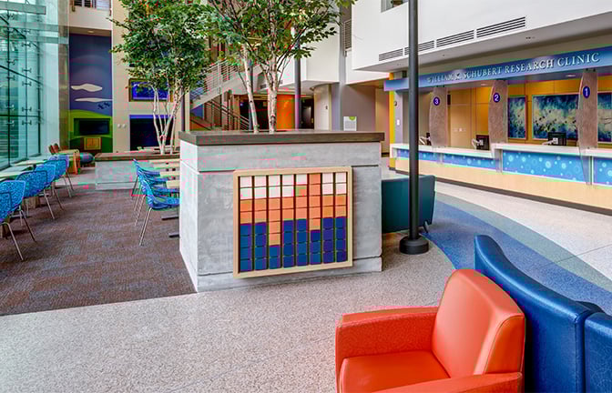 Haworth furniture at Cincinati childrens hospital