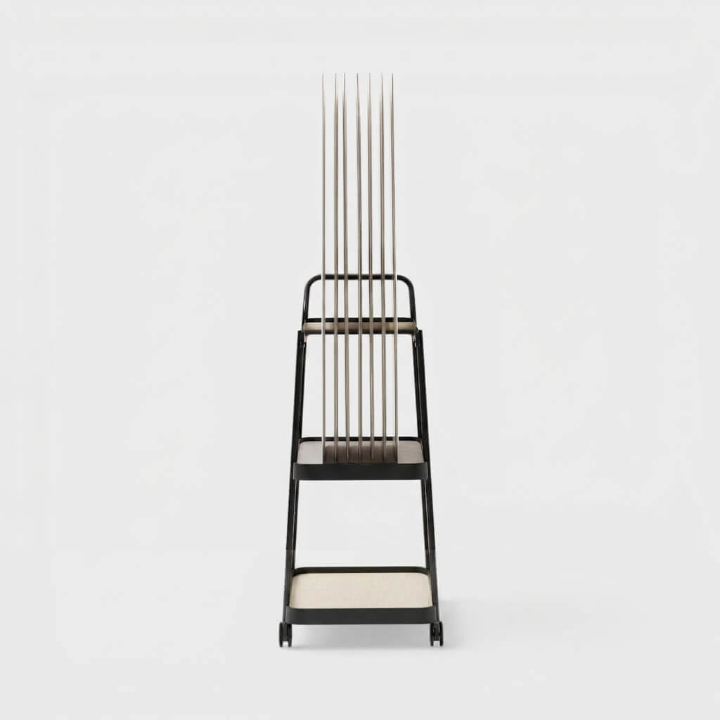 Collaborate Marker Board Cart - Charcoal (TR_F) / Linen (H_WL)
