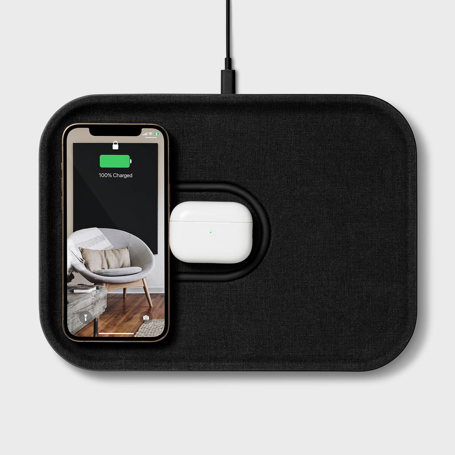 Mag:3 Wireless Charger Tray - Linen / Charcoal (CF-BK)