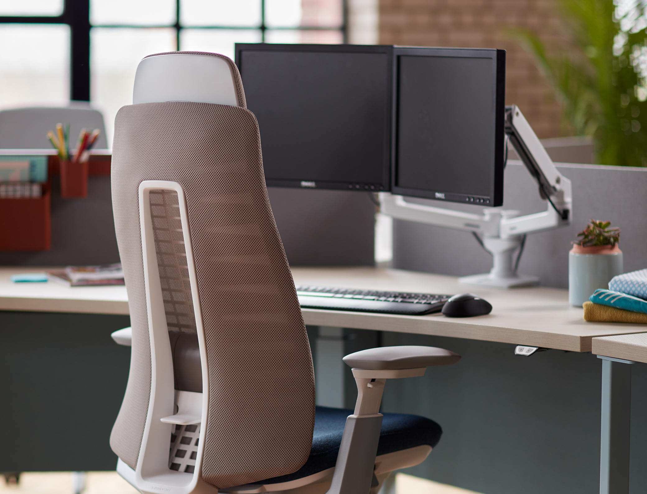 Ergotron LX Dual Side by Side Monitor Arm – Haworth Retail Store