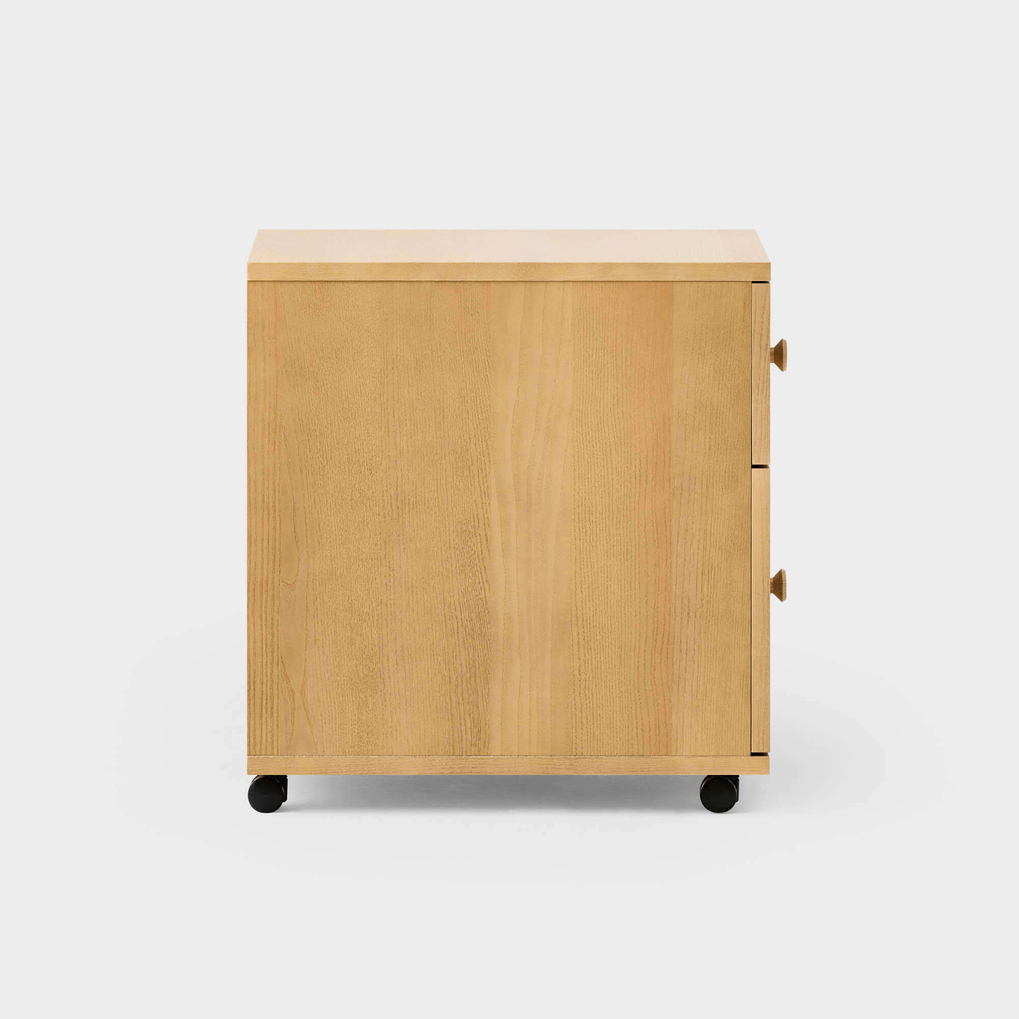 Wood File Cabinet - White Oak Stain (WD_WO)