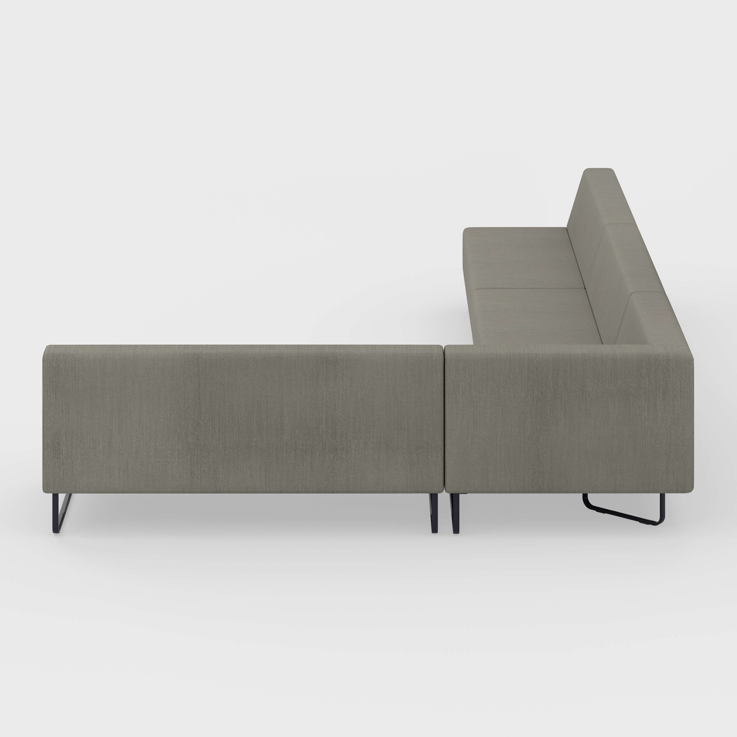 Riverbend Three-Piece Modular Sectional - 3-Piece Square Corner / Pebble (SY-124) / Pitch (TR-TF)