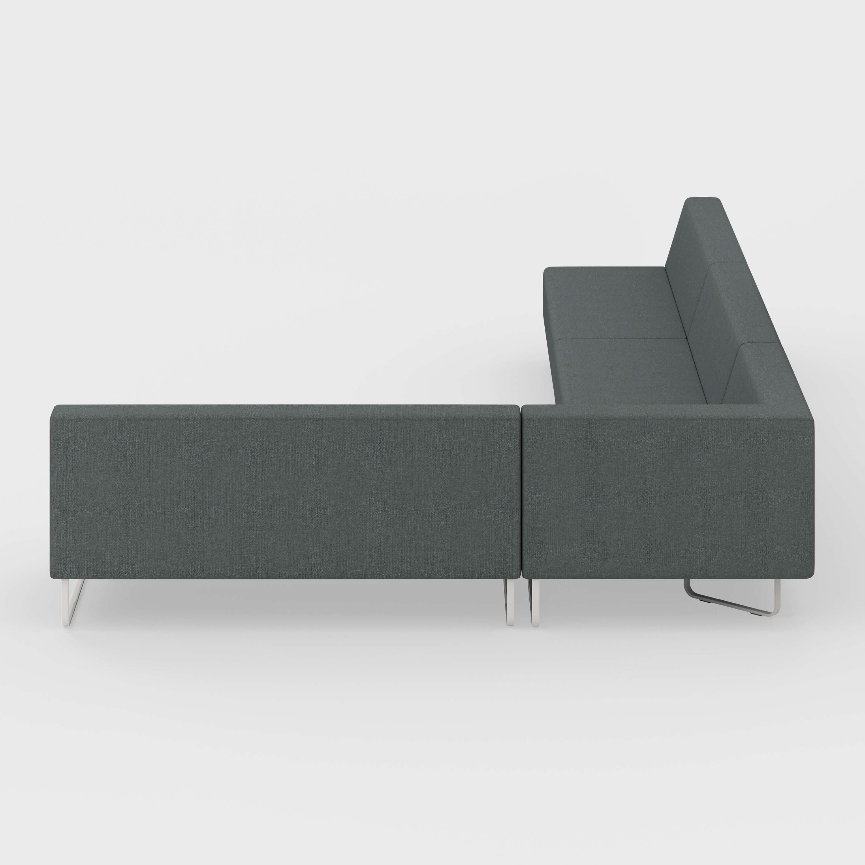 Riverbend Three-Piece Modular Sectional - 3-Piece Square Corner / Steel (4H-FT) / Plaster (TR-TW)