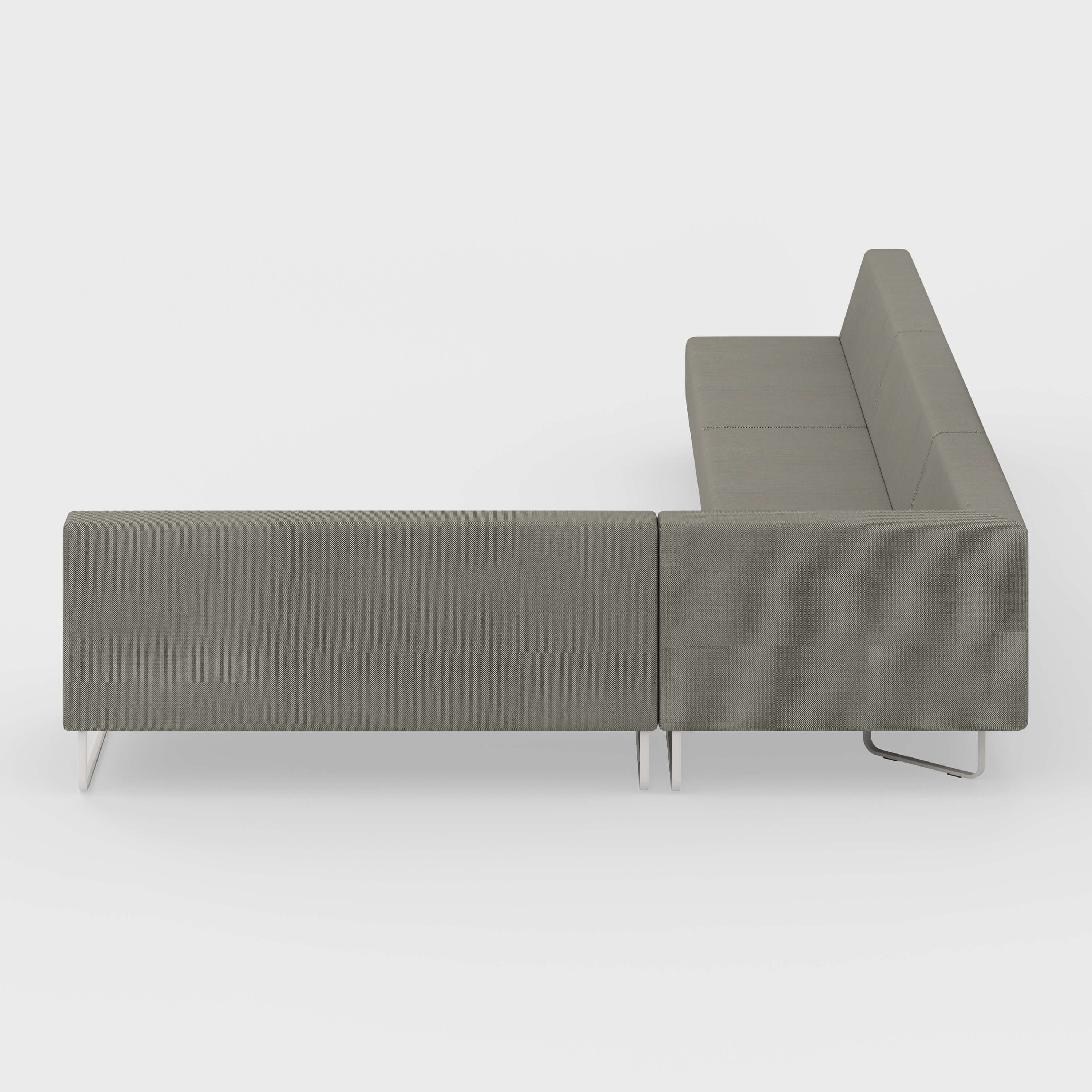 Riverbend Four-Piece Modular Sectional - 4-Piece Square Corner / Pebble (SY-124) / Plaster (TR-TW)