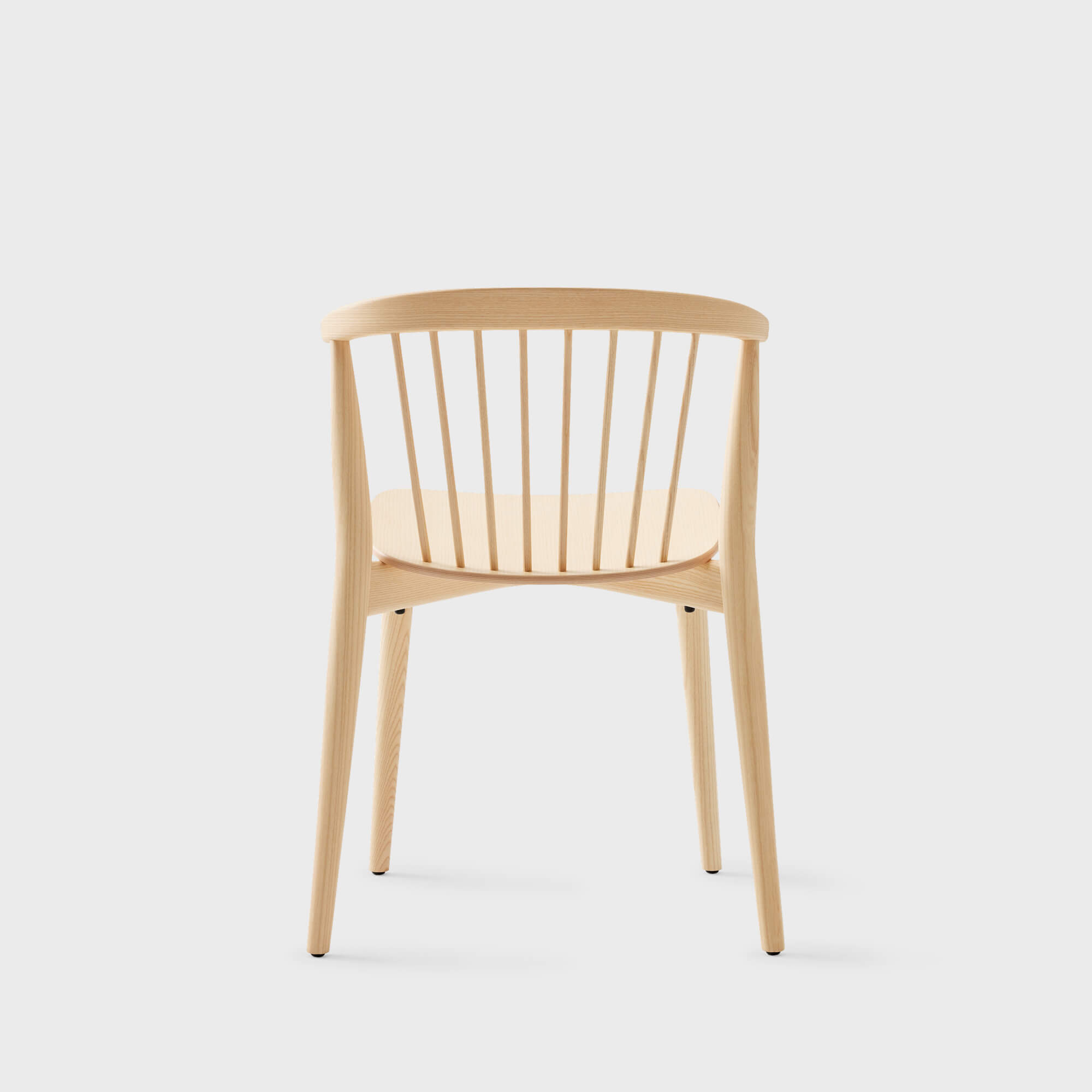 Newood Stacking Side Chair - White Stained Ash (E4-113)