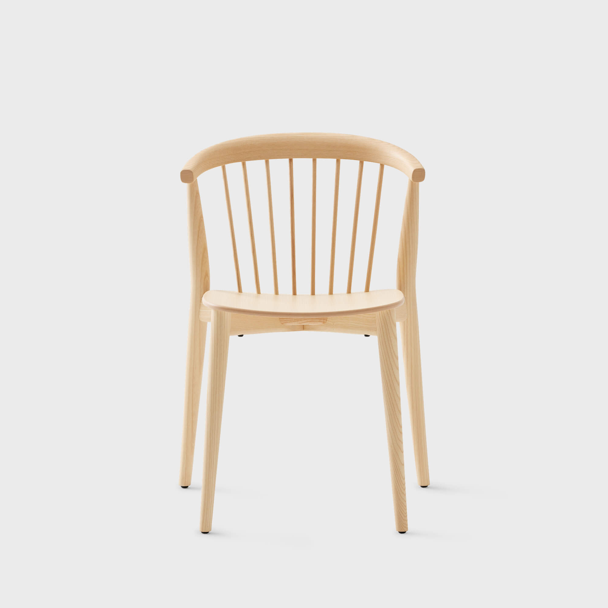 Newood Stacking Side Chair - White Stained Ash (E4-113)