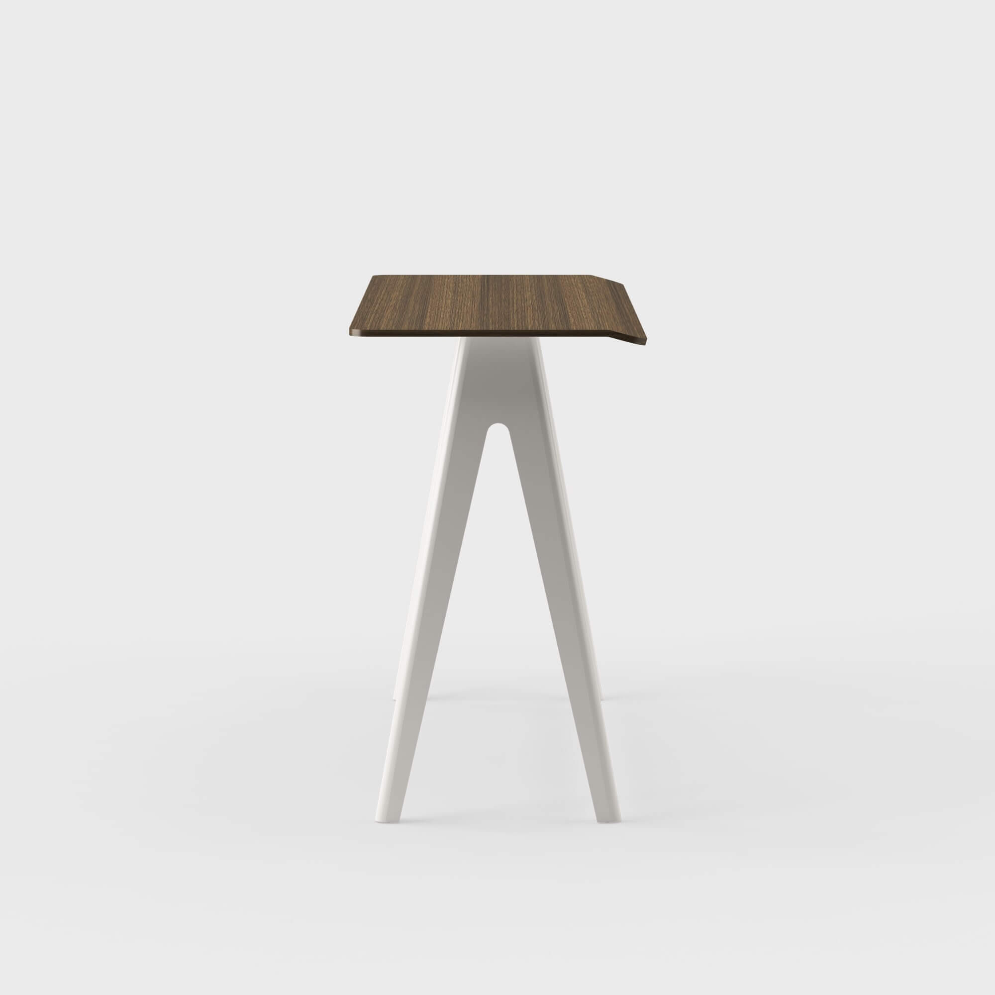 Immerse Ledge Table - Neo Walnut (H-KL) / Smooth Plaster (TR-PLS)