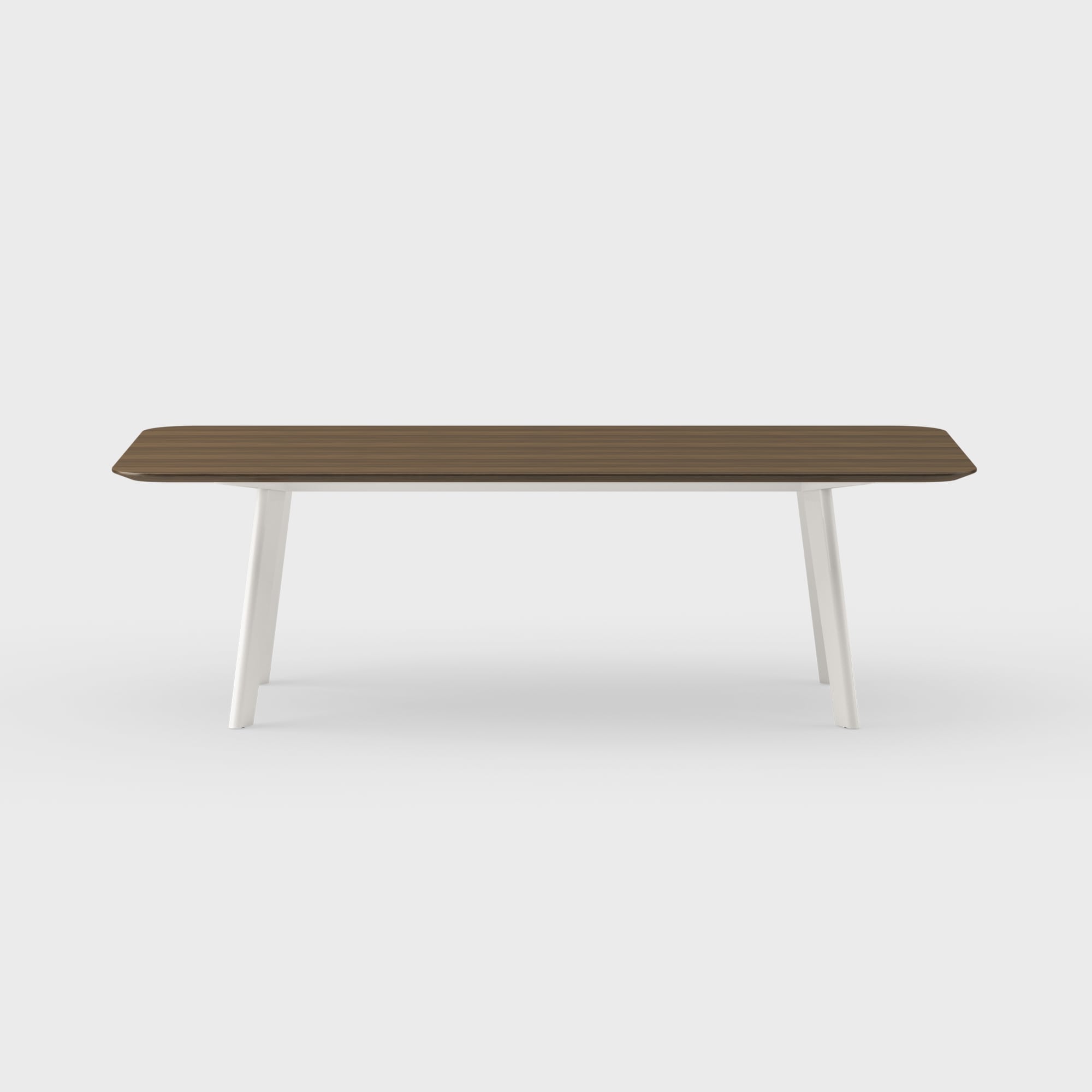 Immerse Rectangle Table - 48 x 96 / Neo Walnut (H-KL) / Smooth Plaster (TR-PLS)
