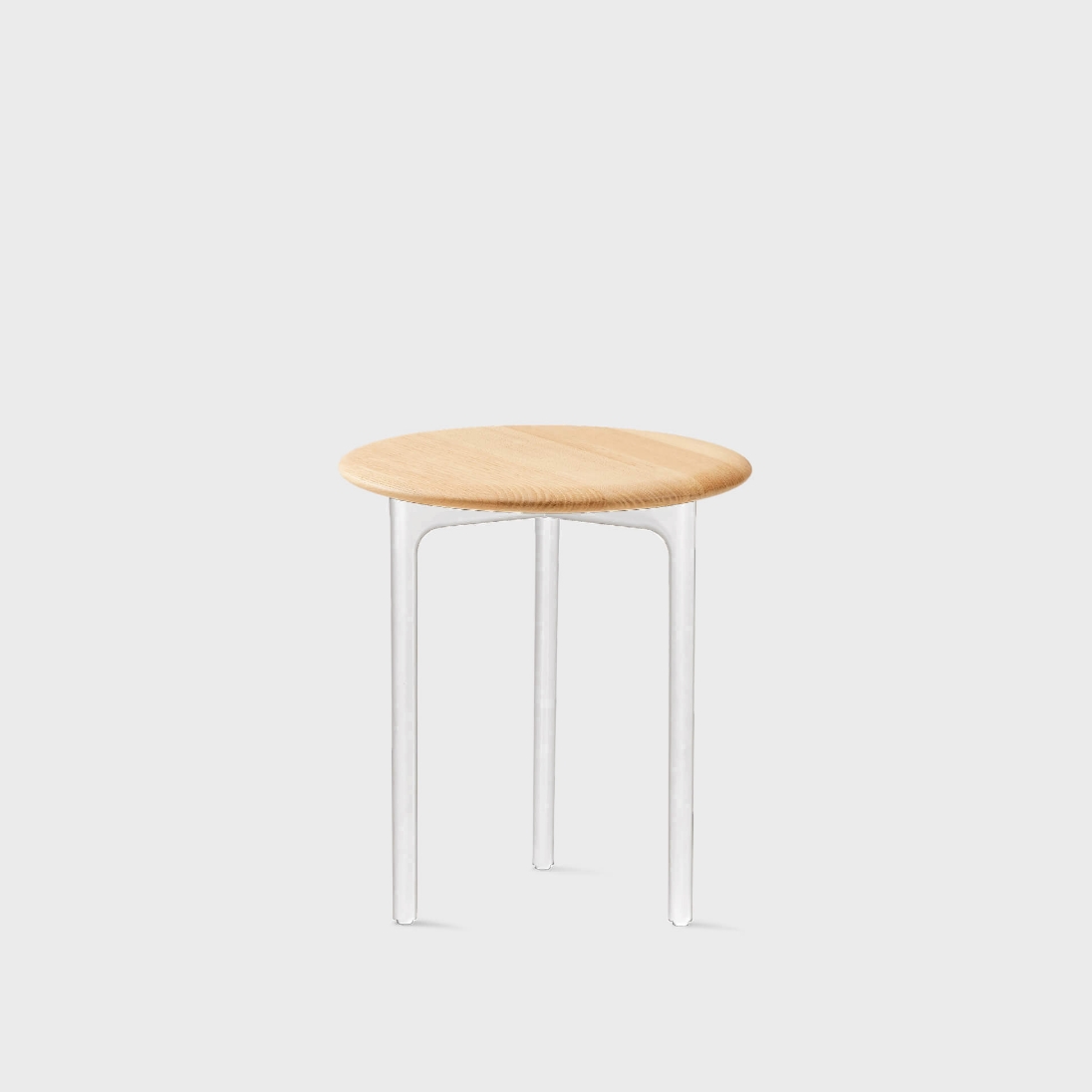Sprig Side Table - Tall / Oak (VB-W35) / Smooth Plaster (TR-PLS)