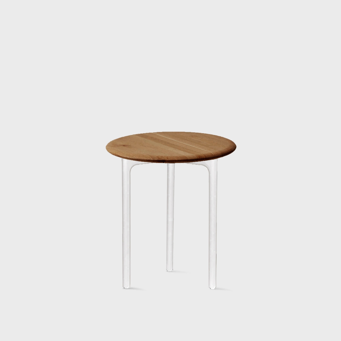 Sprig Side Table - Tall / Walnut (VH-W35) / Smooth Plaster (TR-PLS)