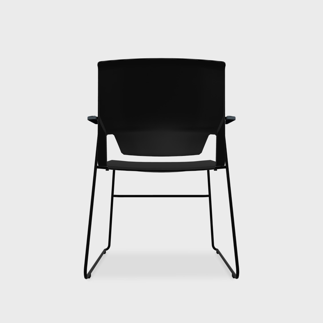 Very Wireframe Stacking Chair - Black (TR-F) / Black (TR-F) / Yes