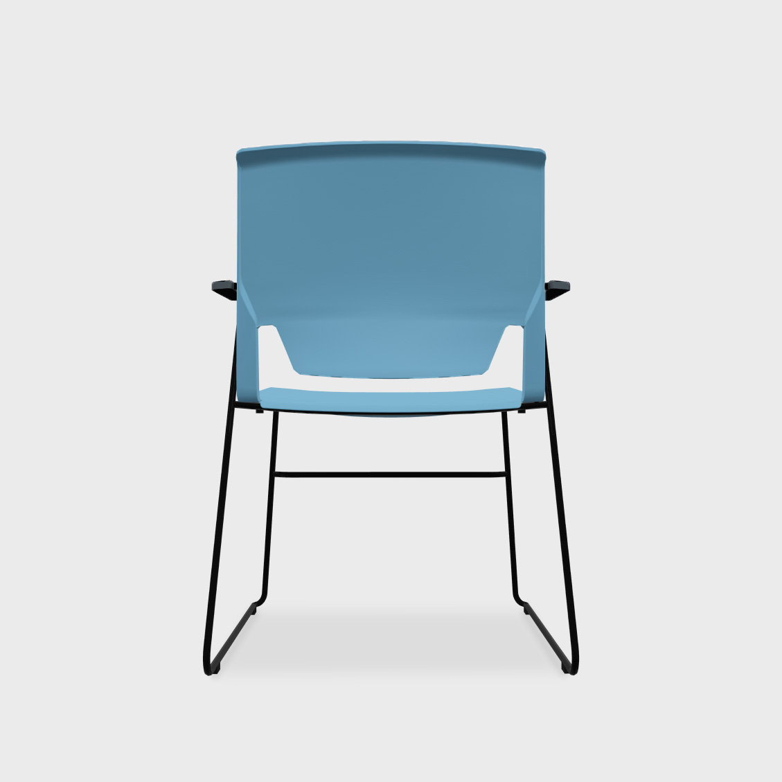 Very Wireframe Stacking Chair - Heron (TR-HR) / Black (TR-F) / Yes