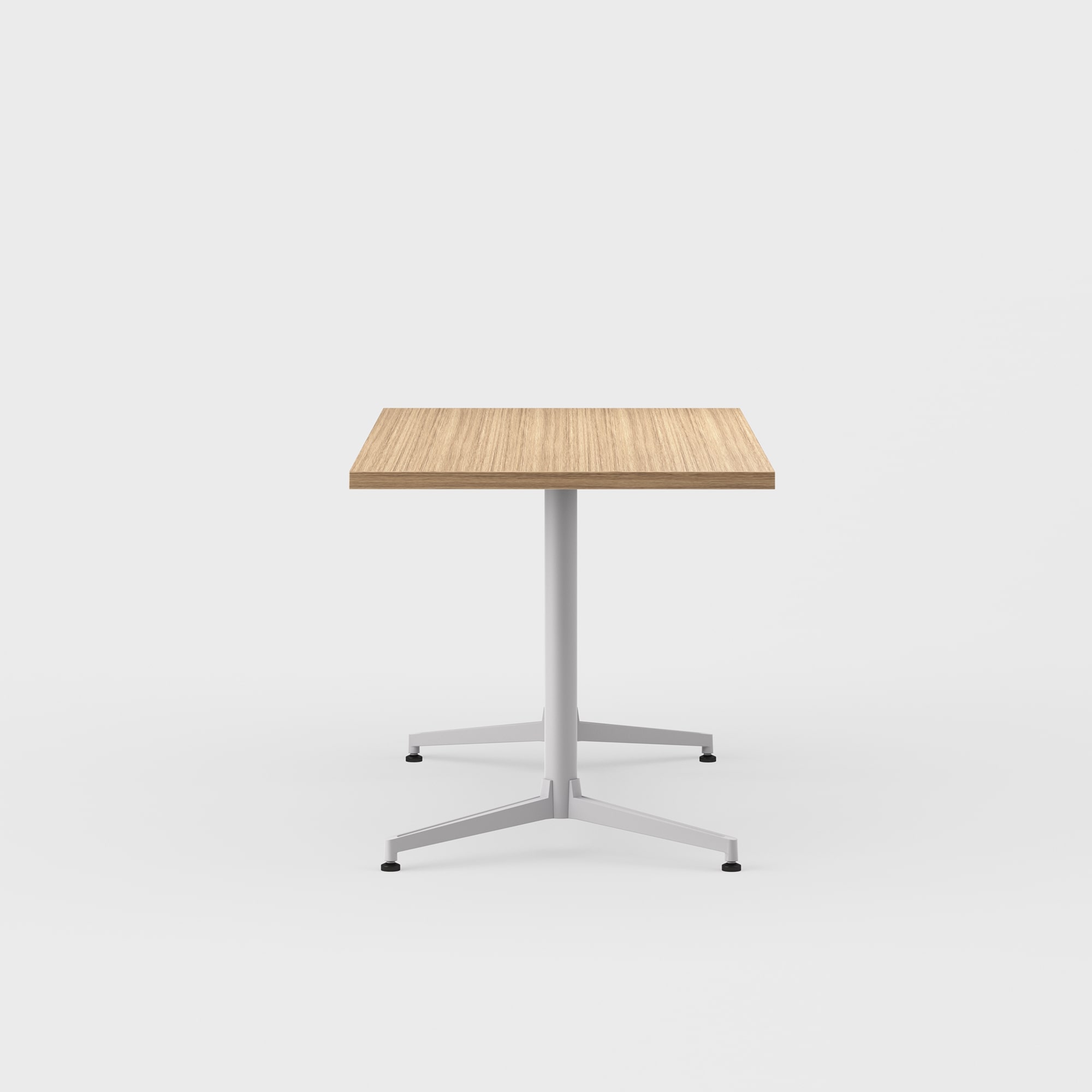 Jive Bridge Base Conference Table - 30x60 / Landmark (H-KM) / Metallic Silver (TR-LE)