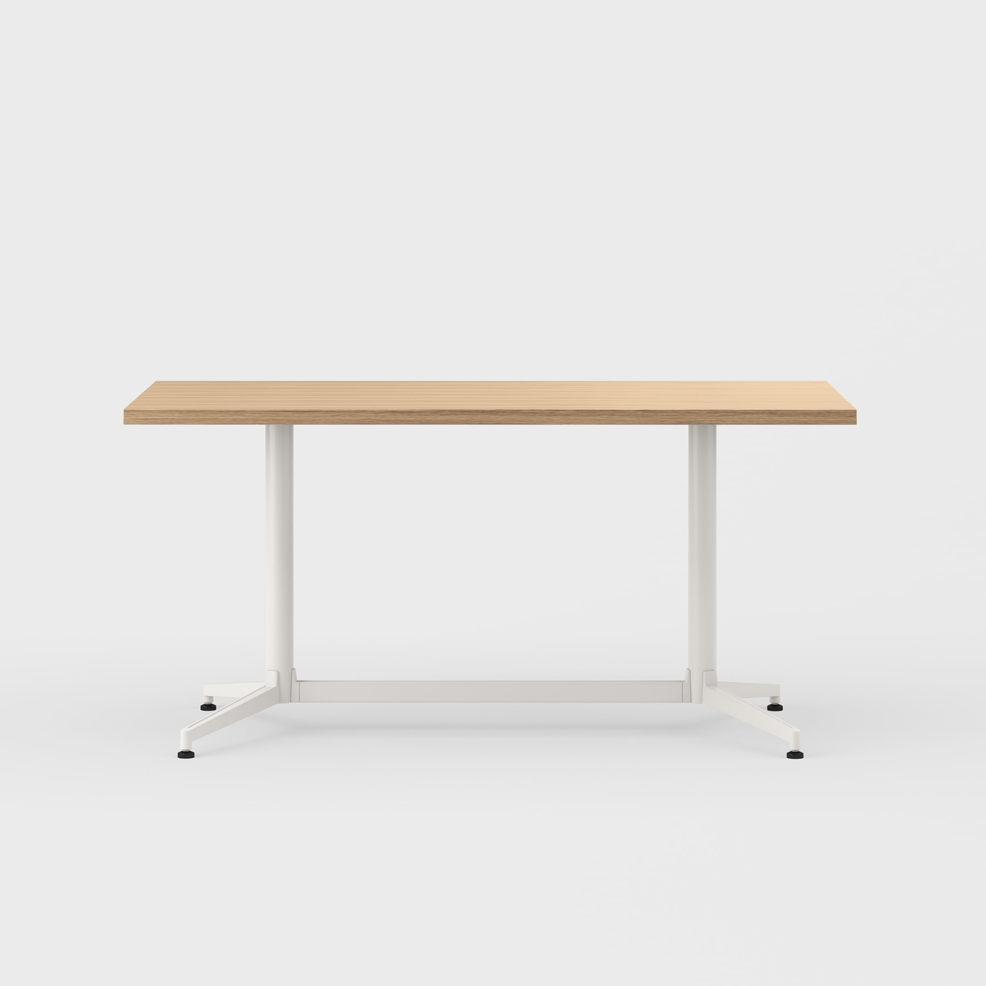 Jive Bridge Base Conference Table - 30x60 / Landmark (H-KM) / Smooth Plaster (TR-PLS)