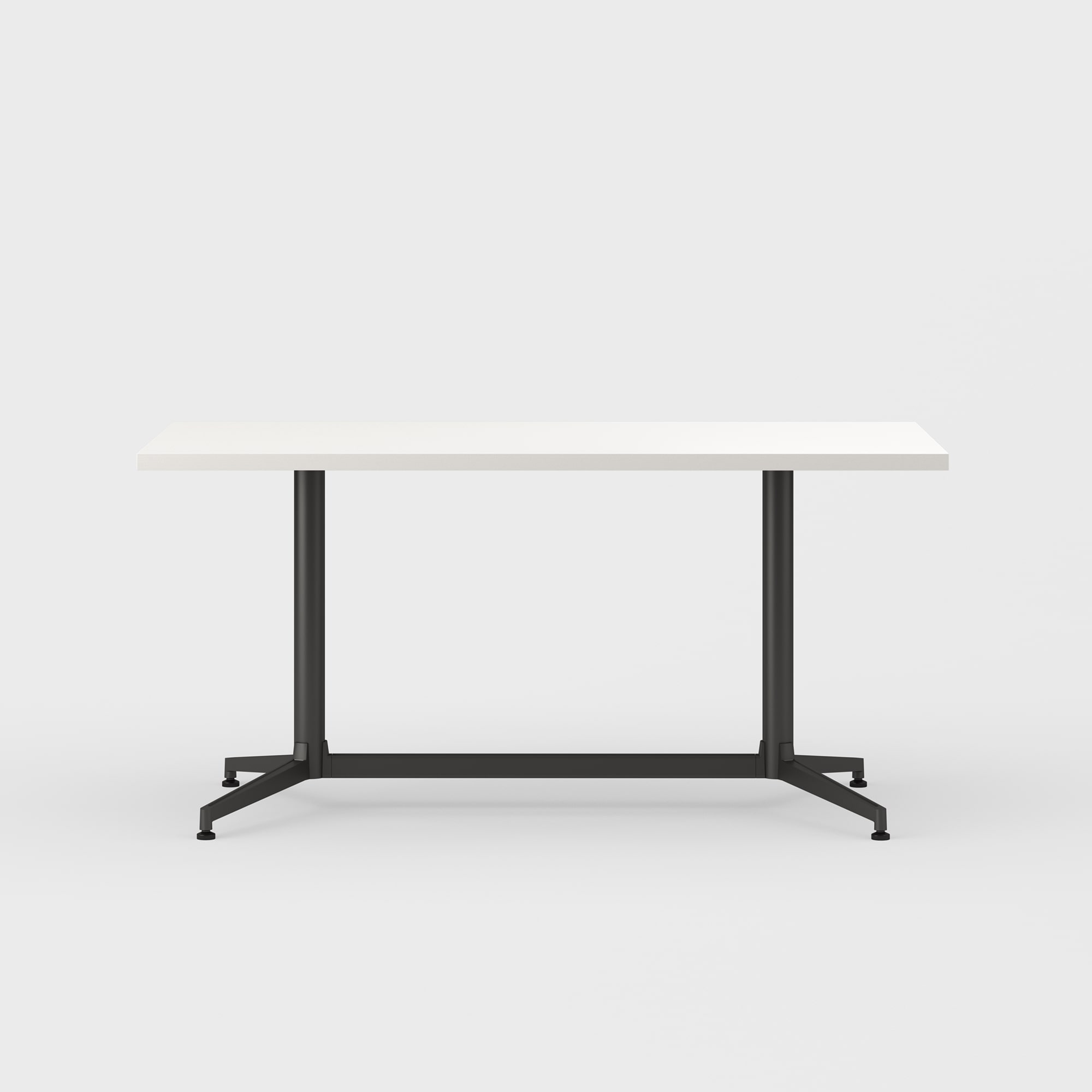 Jive Bridge Base Conference Table - 30x60 / Linen (H-WL) / Charcoal (TR-K)