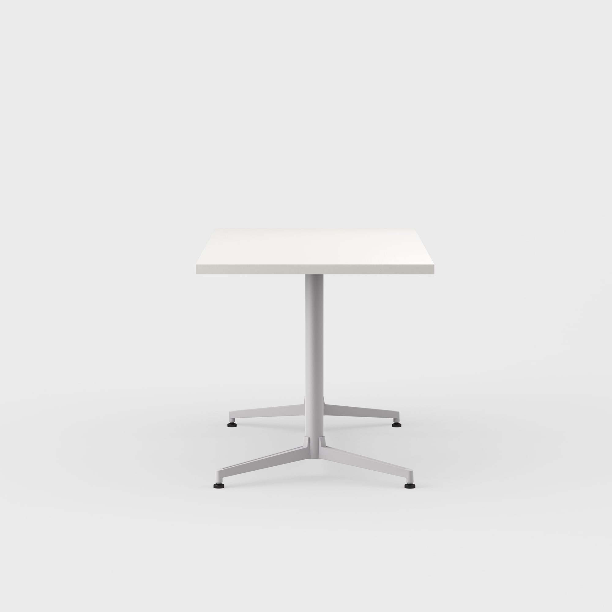 Jive Bridge Base Conference Table - 30x60 / Linen (H-WL) / Metallic Silver (TR-LE)
