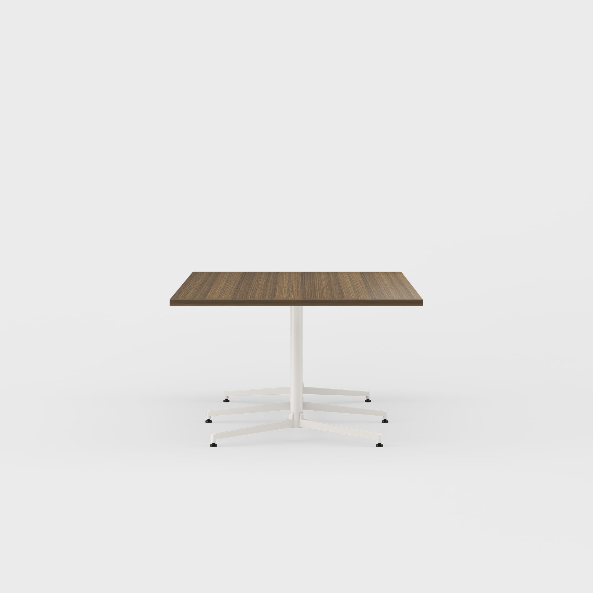 Jive Bridge Base Conference Table - 48x96 / Neo Walnut (H-KL) / Smooth Plaster (TR-PLS)