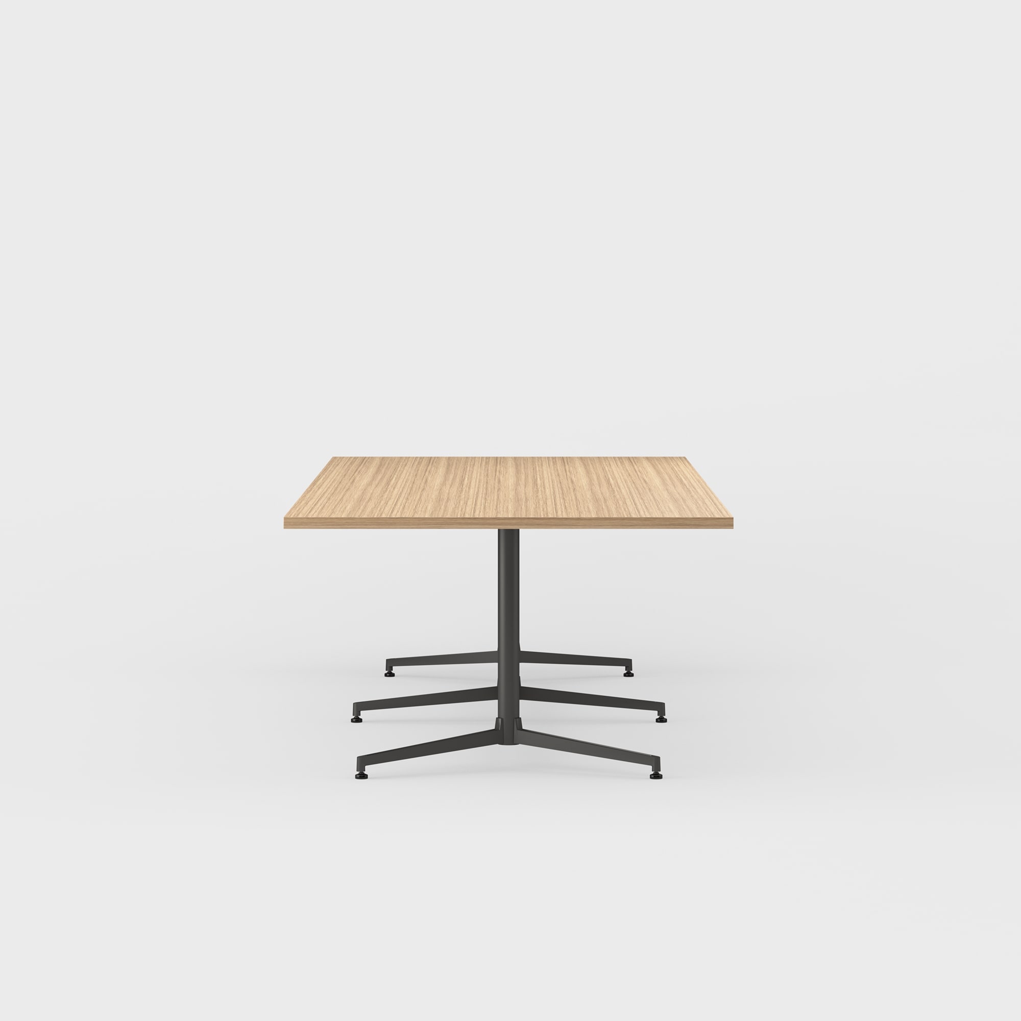 Jive Bridge Base Conference Table - 48x120 / Landmark (H-KM) / Charcoal (TR-K)