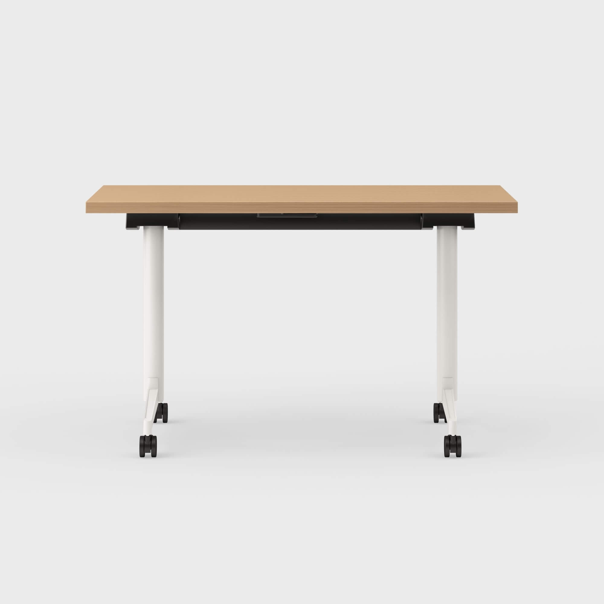 Jive T-Base Flip Table - 24x48 / Landmark (H-KM) / Smooth Plaster (TR-PLS)