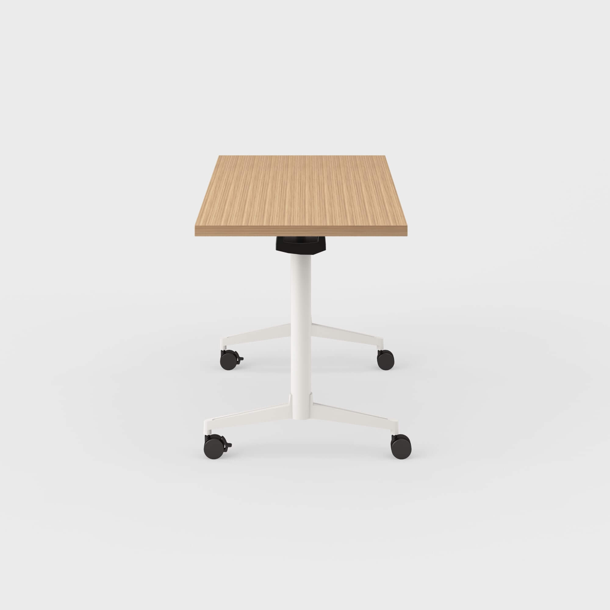 Jive T-Base Flip Table - 24x48 / Landmark (H-KM) / Smooth Plaster (TR-PLS)