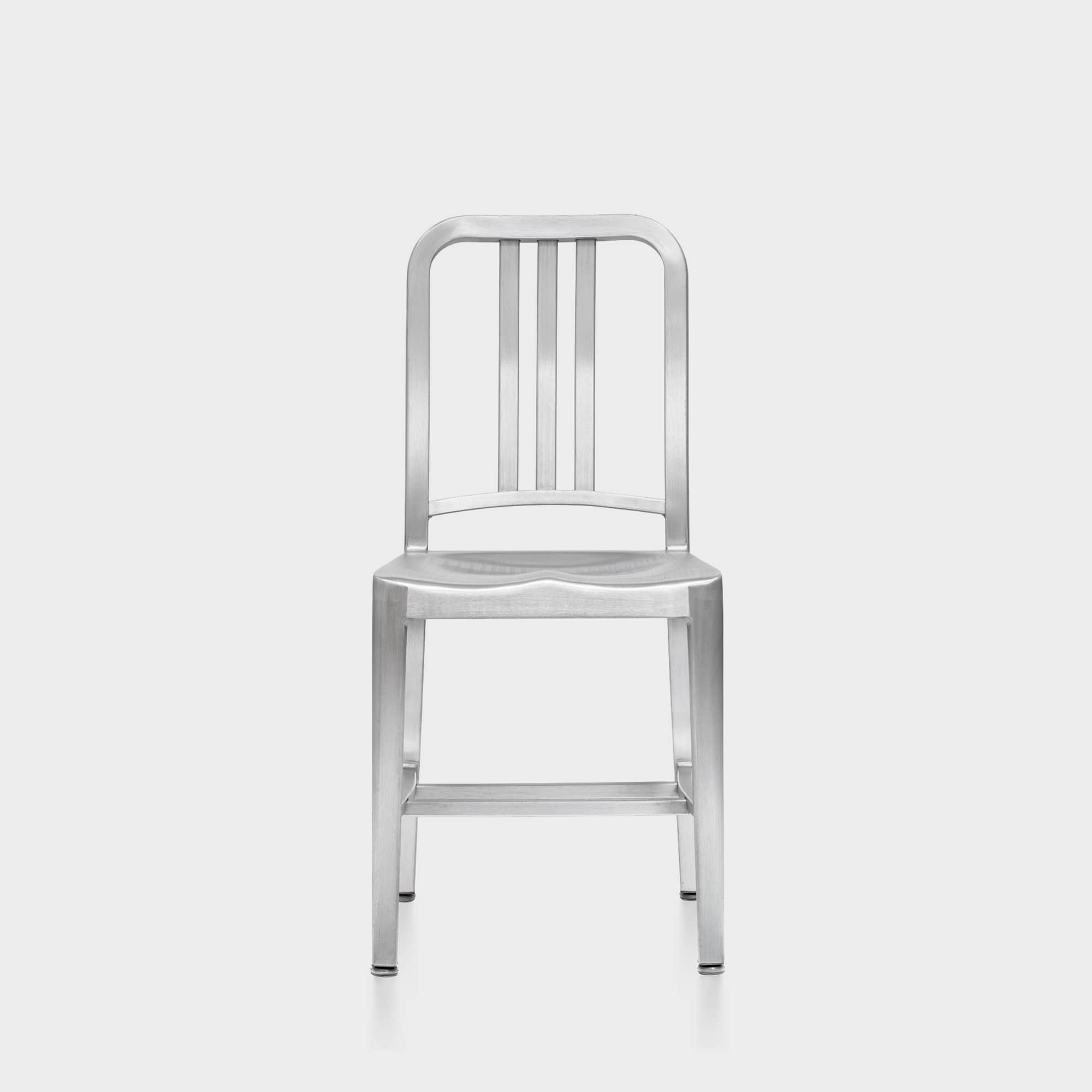 1006 Navy Chair - Brushed / Plastic