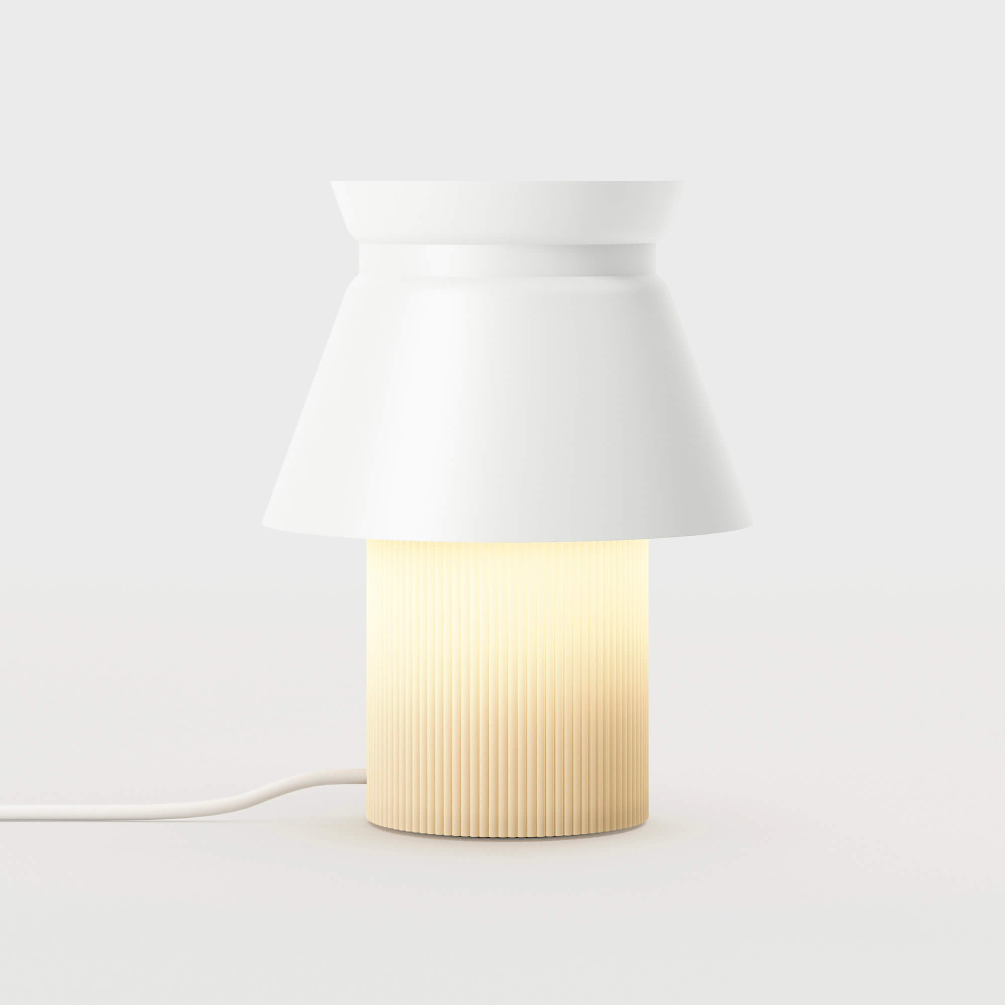 Luna Compact Table Lamp - Snow (GT-SW)