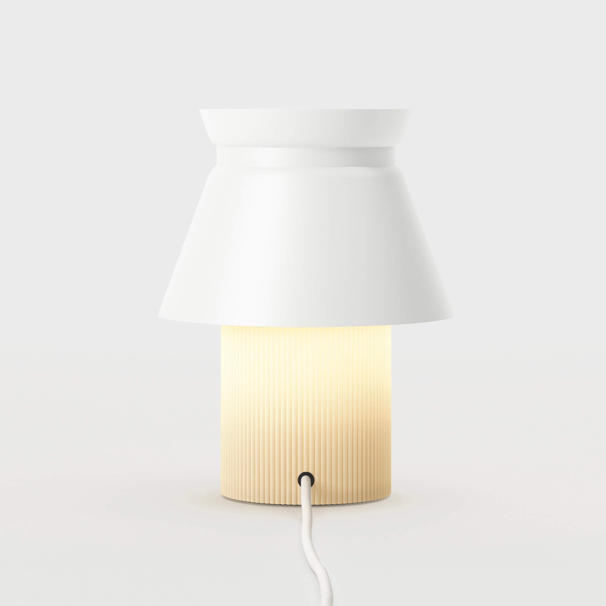 Luna Compact Table Lamp - Snow (GT-SW)