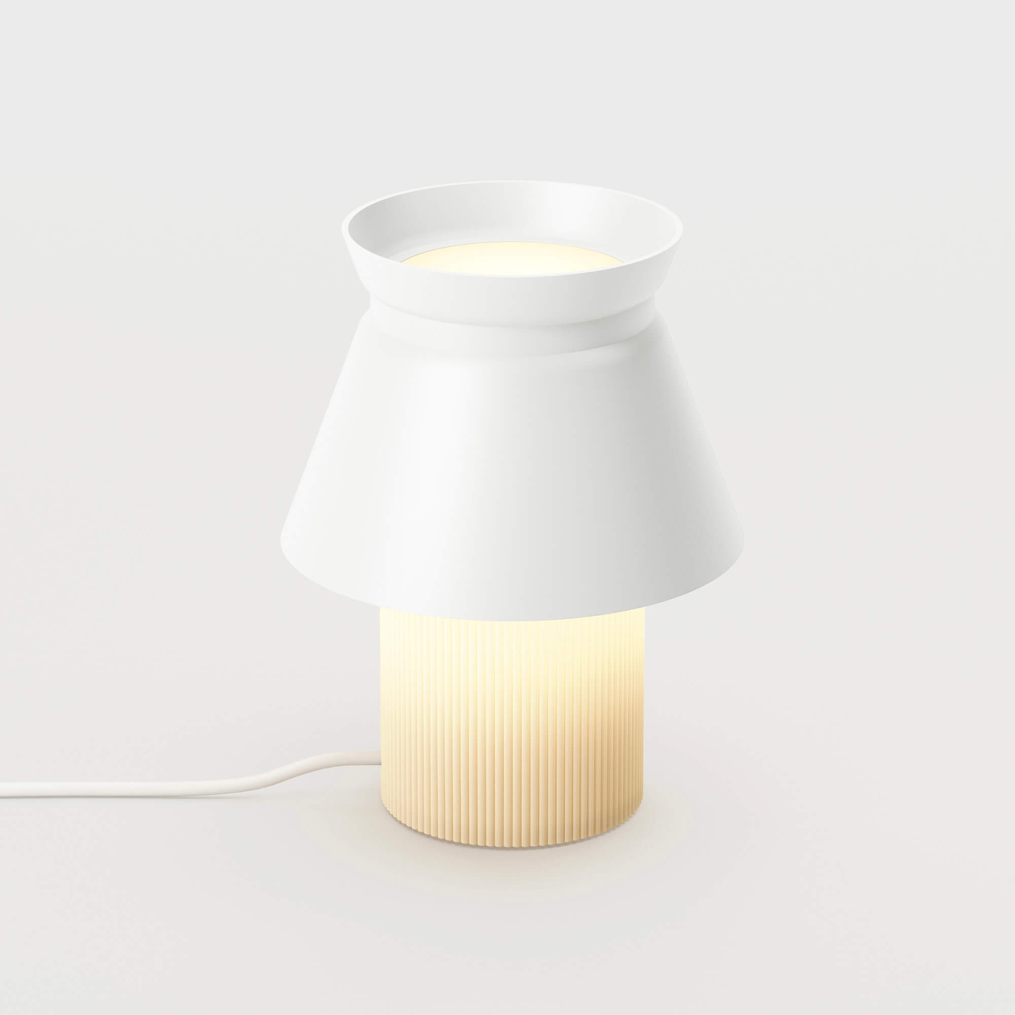 Luna Compact Table Lamp - Snow (GT-SW)