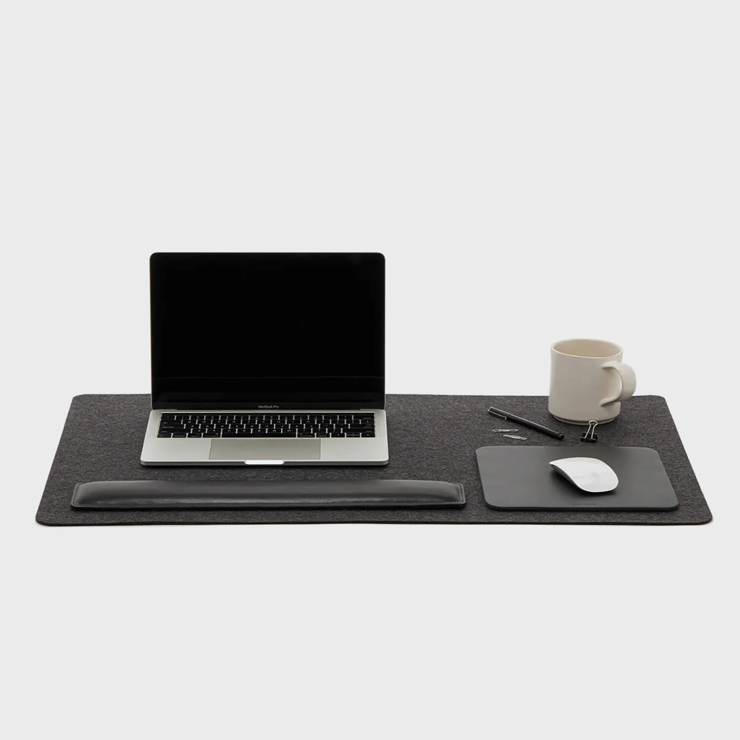 Mosen Merino Wool Desk Pad - Charcoal (GL_CH)