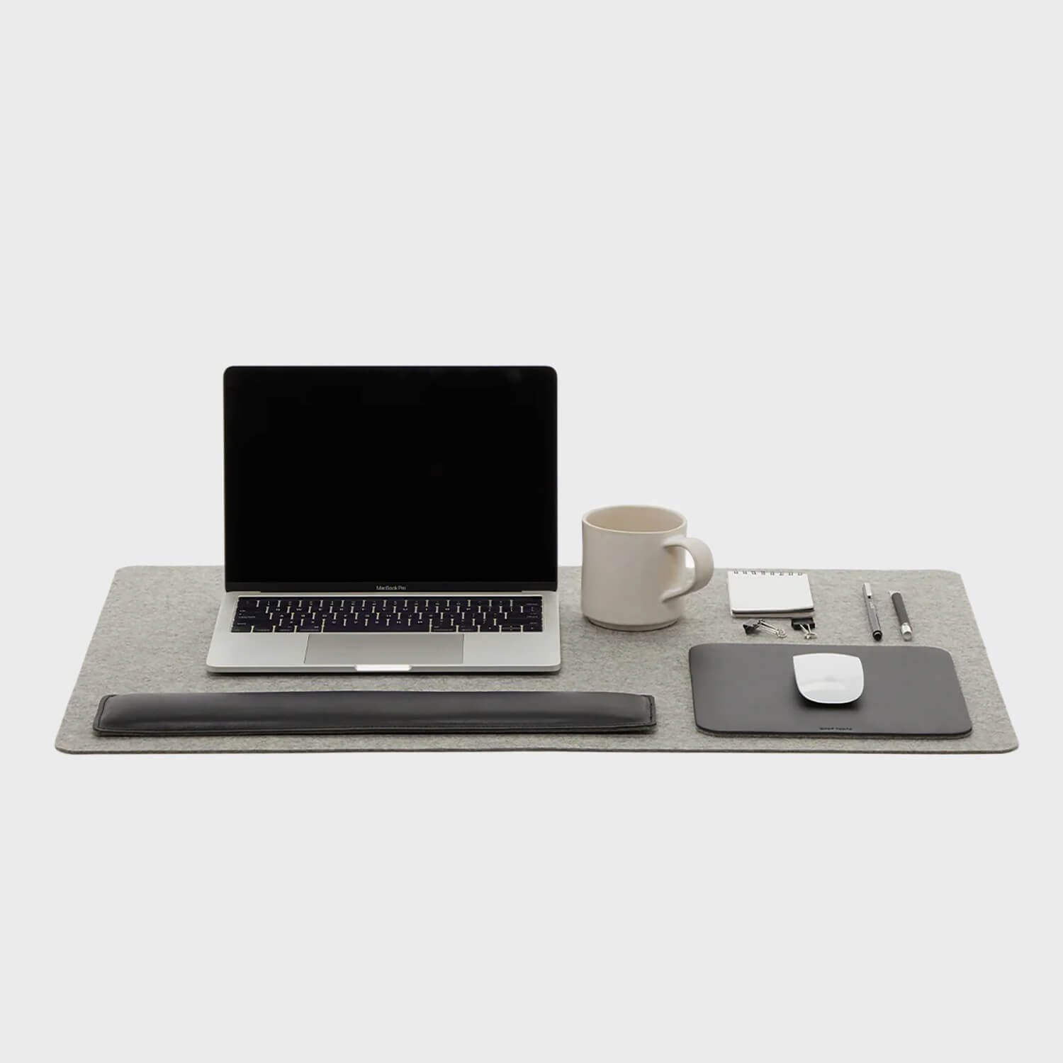 Mosen Merino Wool Desk Pad - Granite (GL_GG)