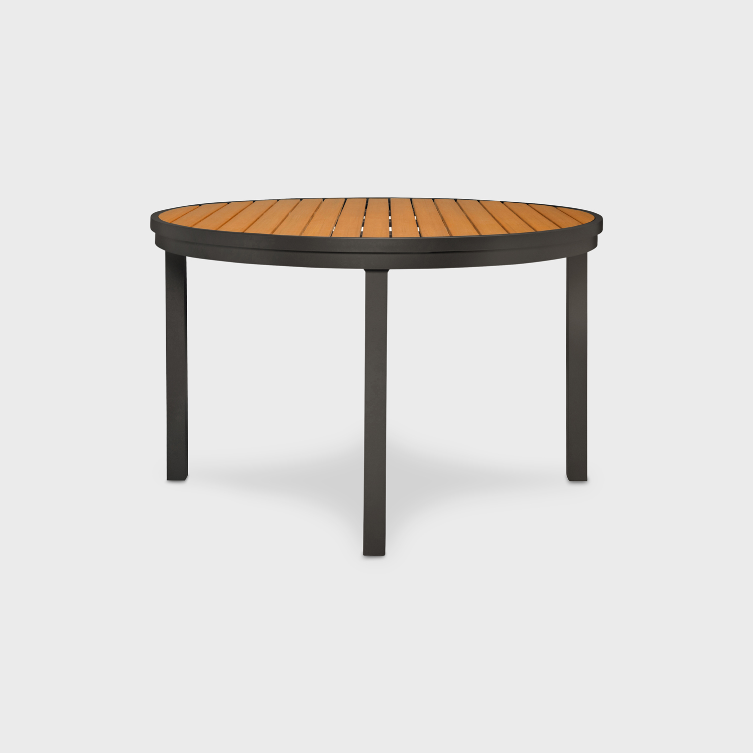 Koko II Wood Dining Table - Bronze with Natural Teak (J_BZT)