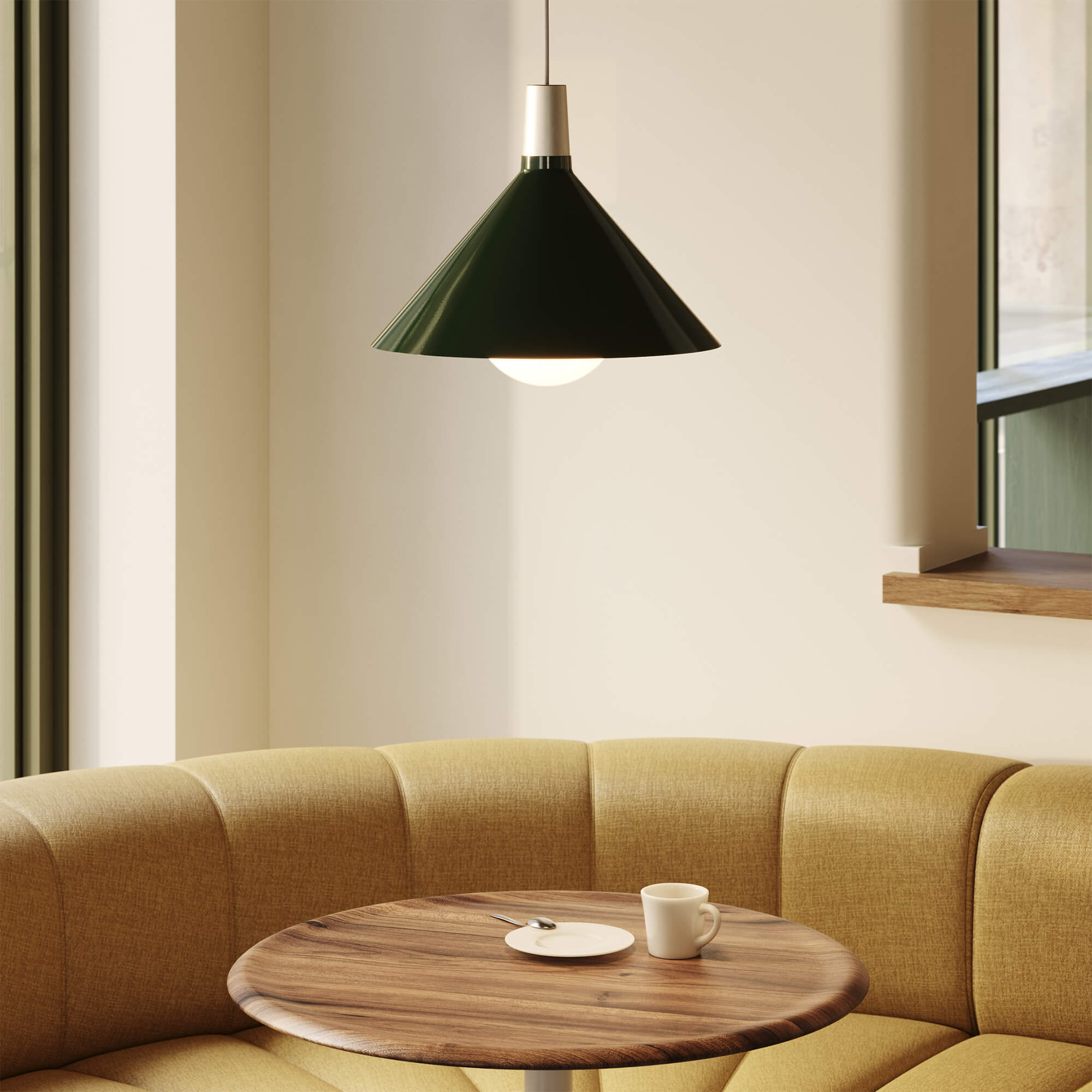 Bower Pendant - Medium / Green (TL_BG)