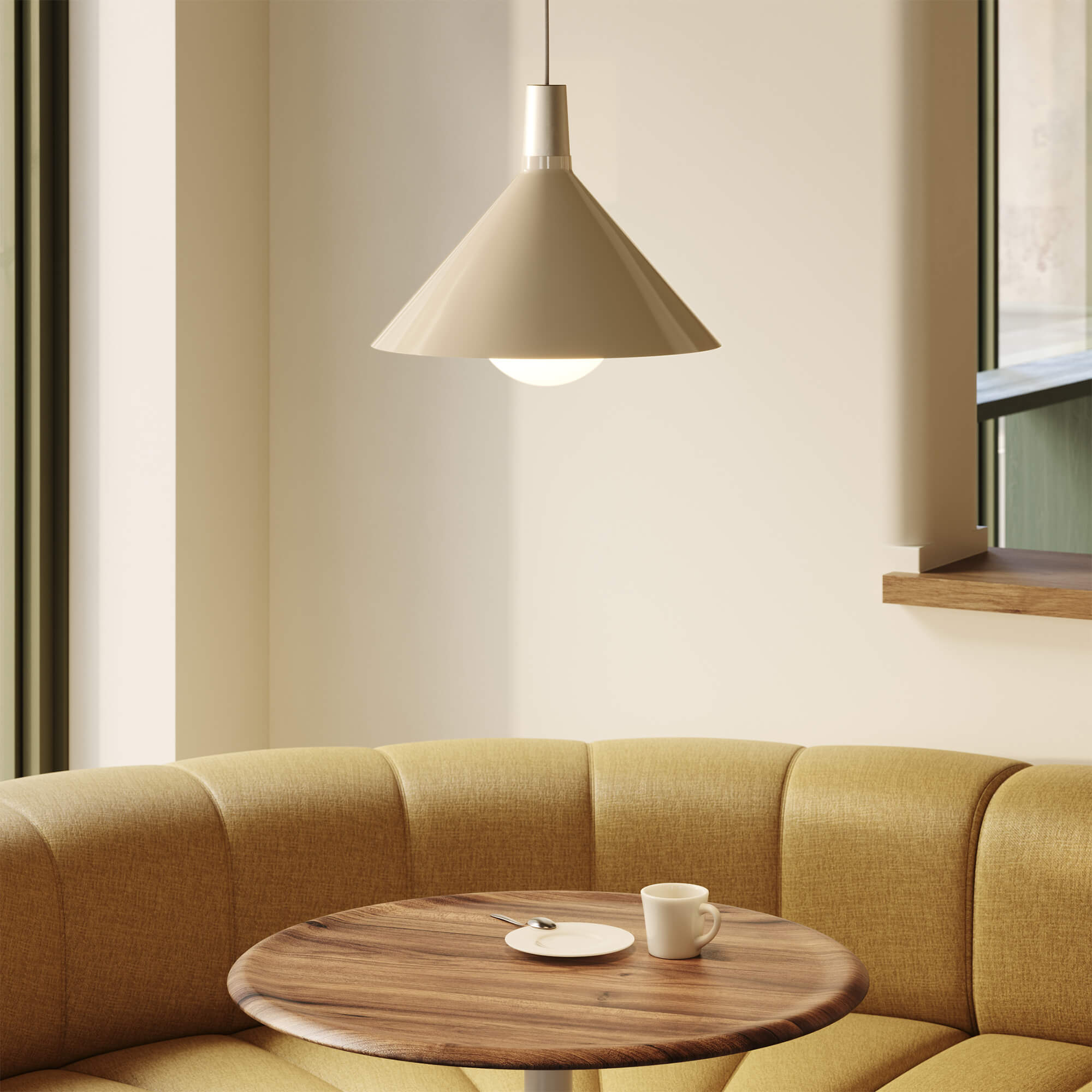 Bower Pendant - Medium / White (TL_BW)