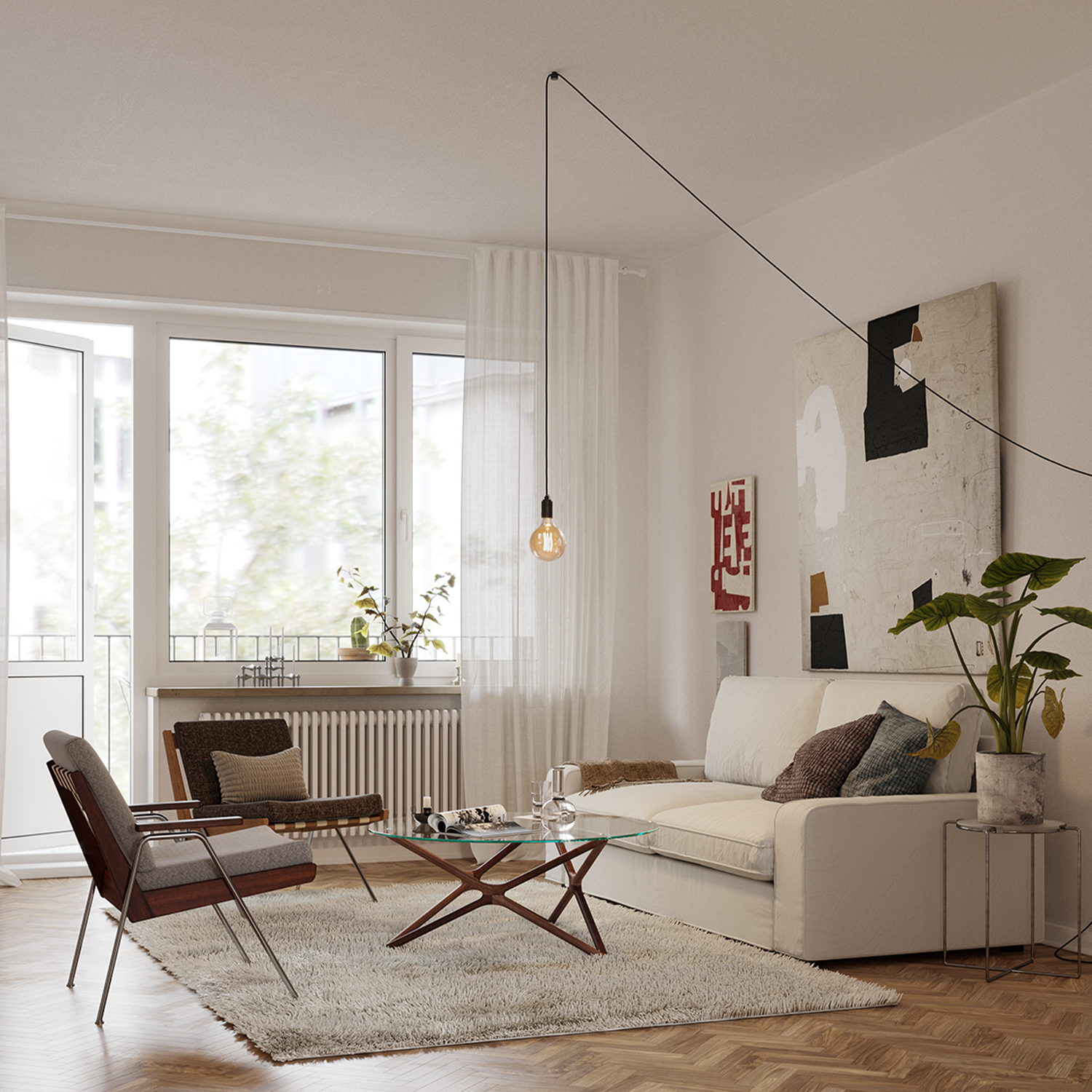 Clear Plug-in Pendant - Graphite (TL_GRAP) / Gaia
