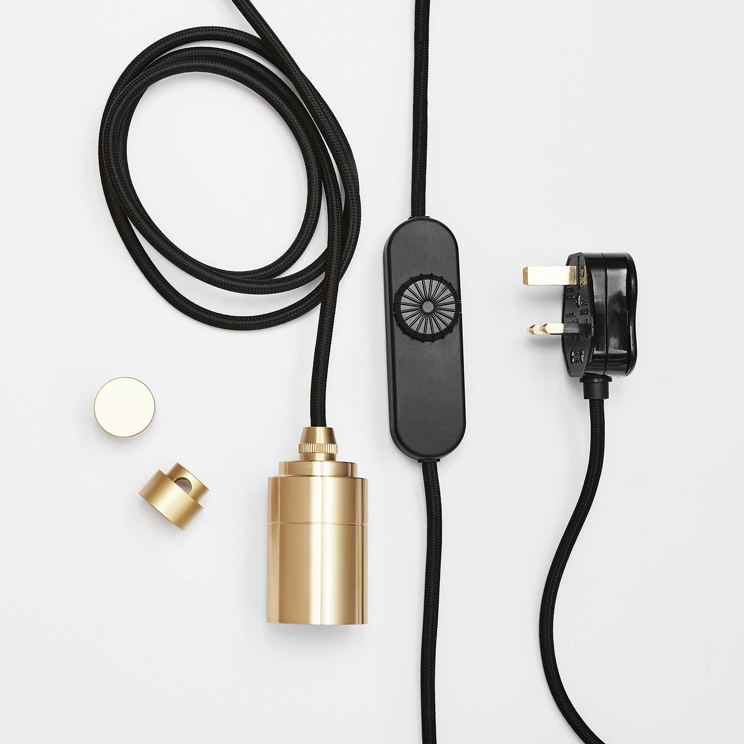 Clear Plug-in Pendant - Brass (TL_BRAS) / Gaia