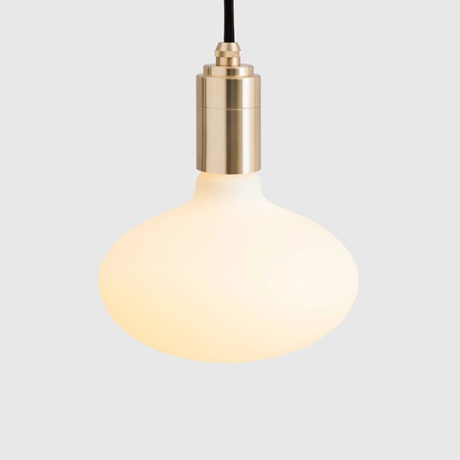 Frosted Plug-in Pendant - Brass (TL_BRAS) / Oval
