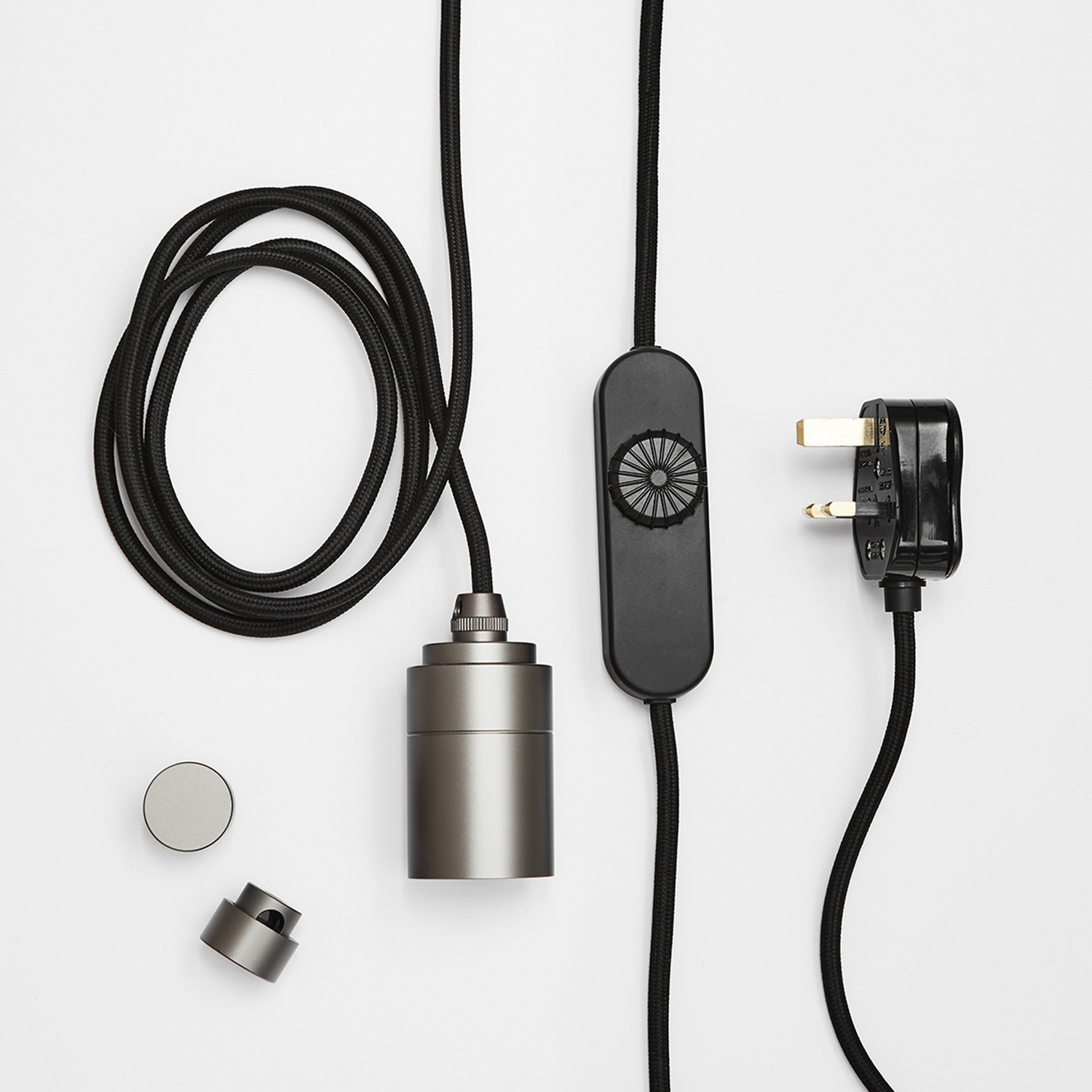 Clear Plug-in Pendant - Graphite (TL_GRAP) / Voronoi I