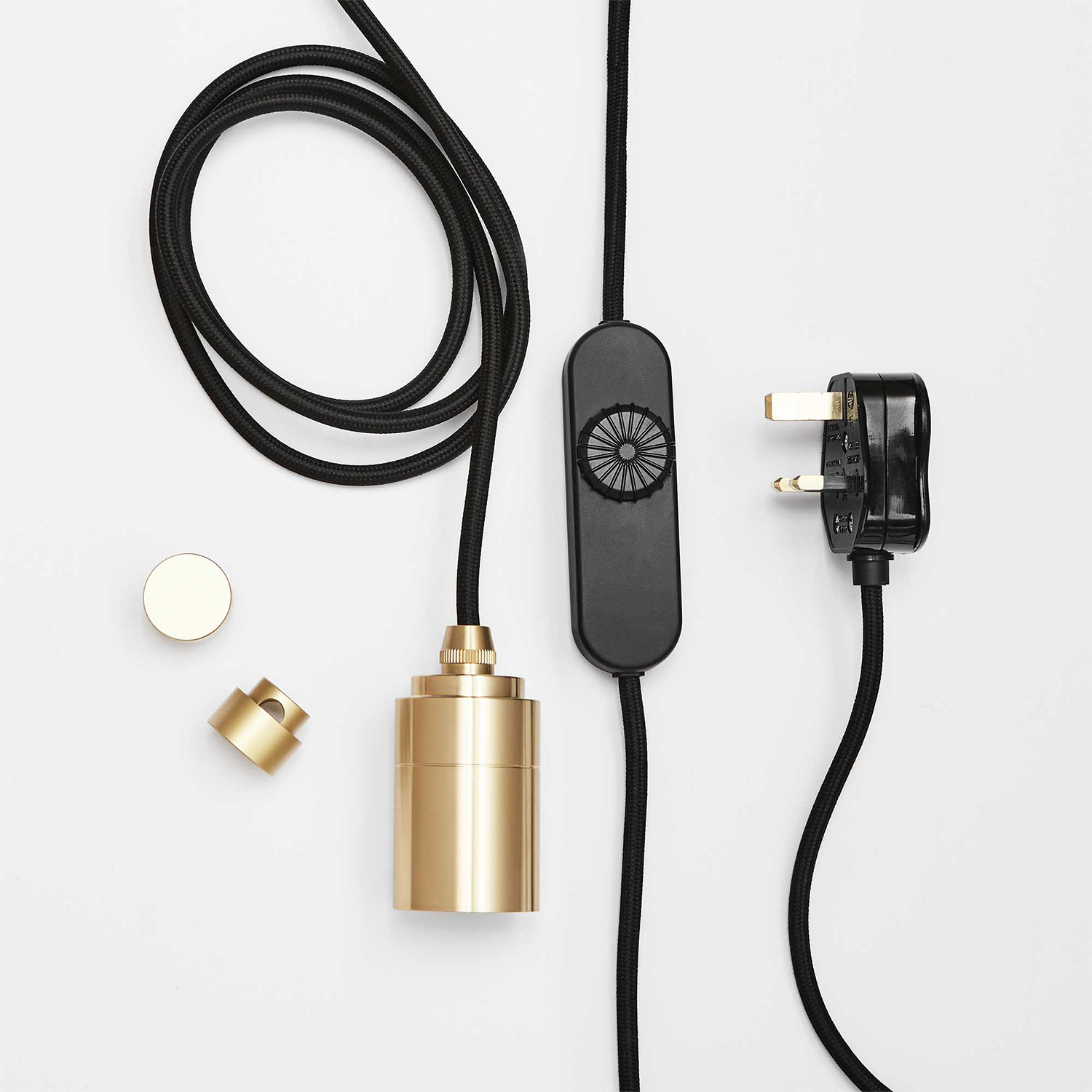 Clear Plug-in Pendant - Brass (TL_BRAS) / Voronoi II